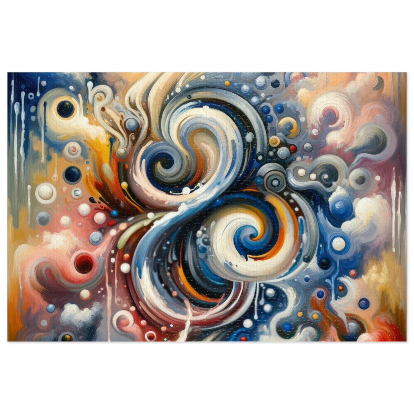 Paradoxical Embrace Tachism Jigsaw Puzzle (30, 110, 252, 500,1000-Piece)