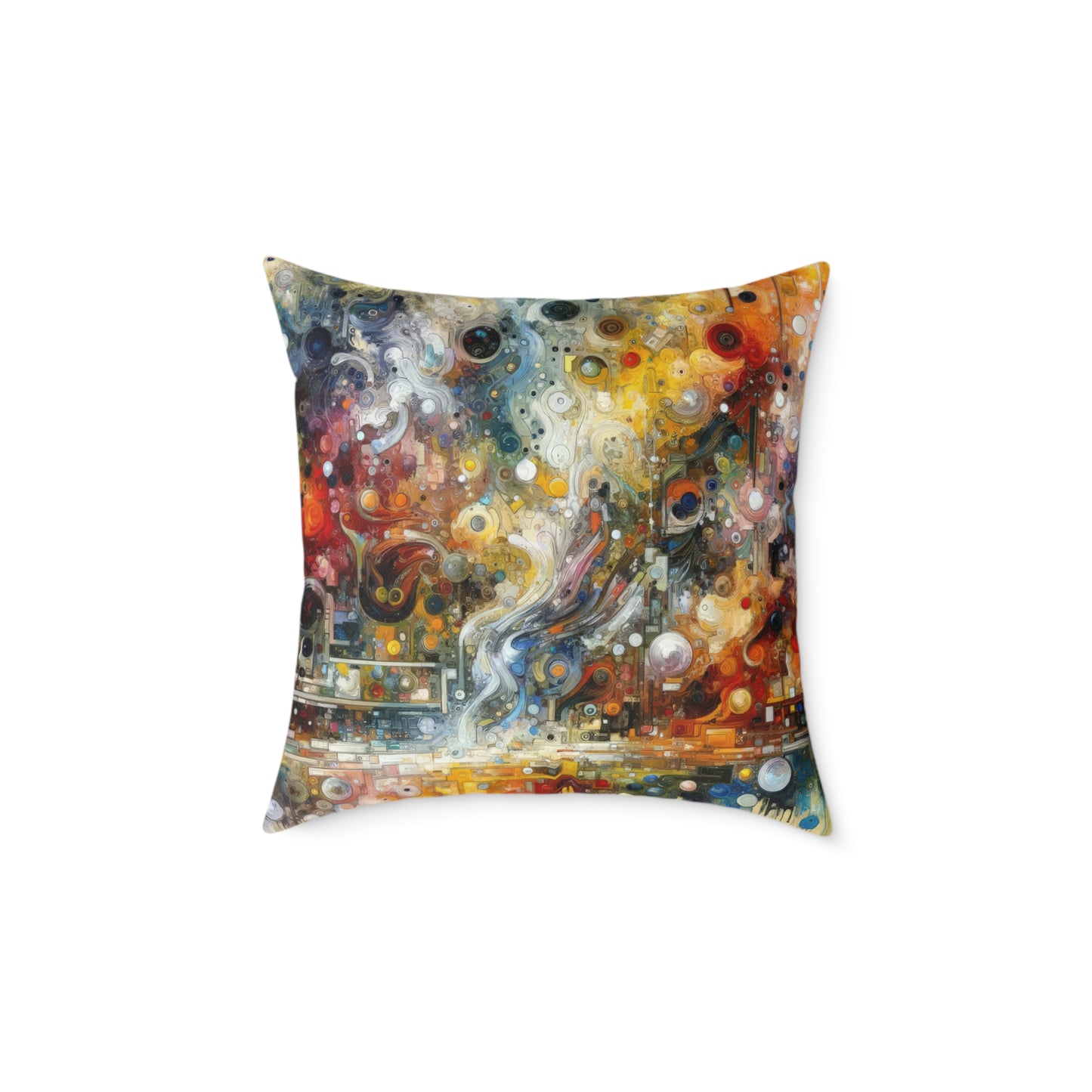 Perception Mosaic Abstract Spun Polyester Pillow