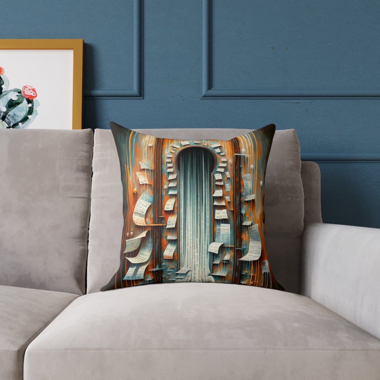Illuminated Truths Mirror Spun Polyester Pillow