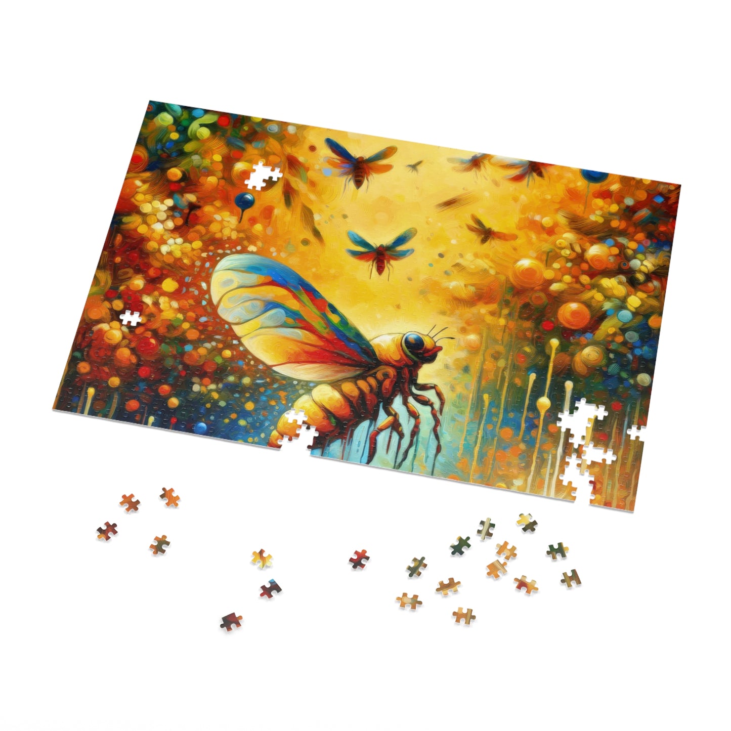 Seasonal Cicada Vibrance Jigsaw Puzzle (30, 110, 252, 500,1000-Piece)