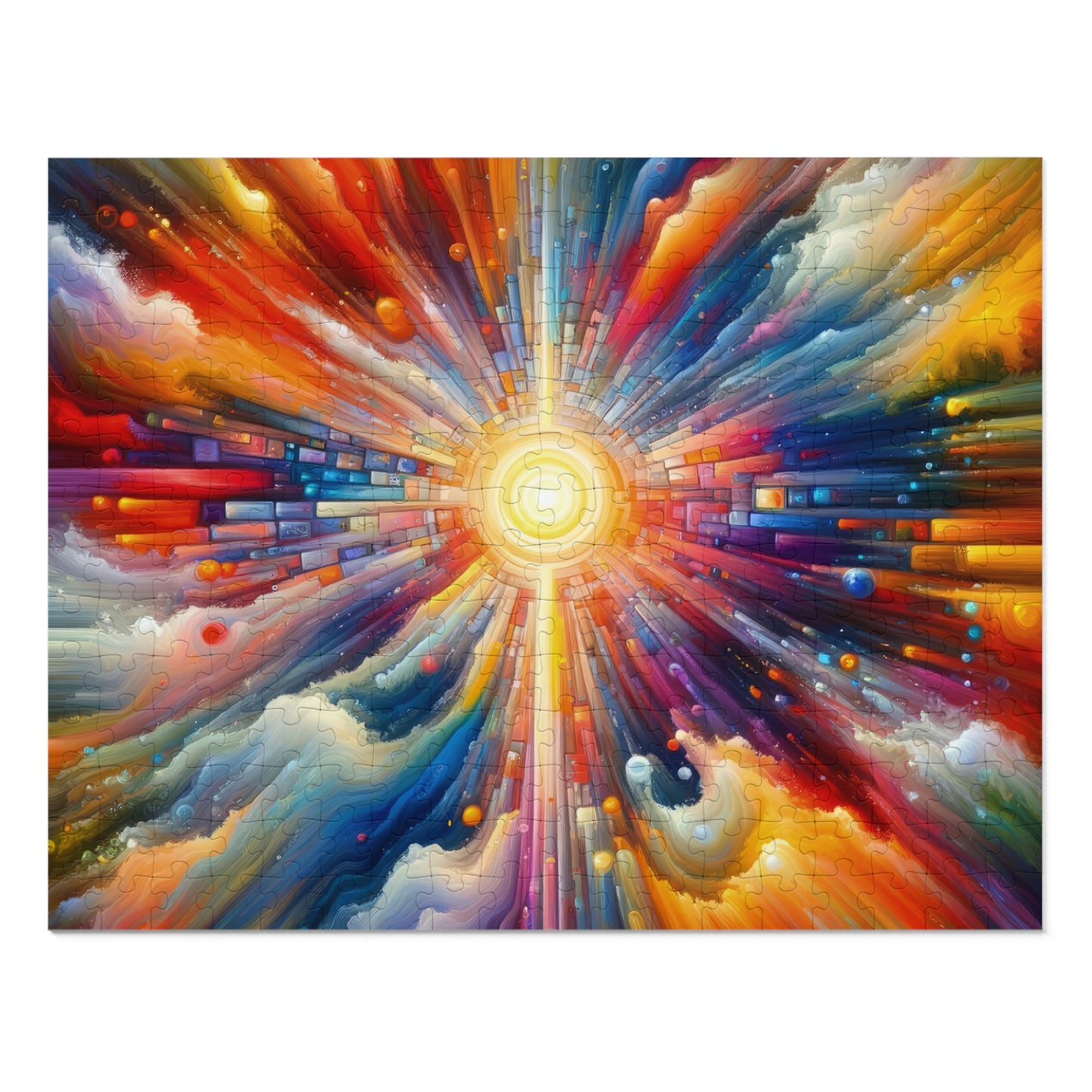 Kaleidoscopic Tachism Breath Jigsaw Puzzle (30, 110, 252, 500,1000-Piece)