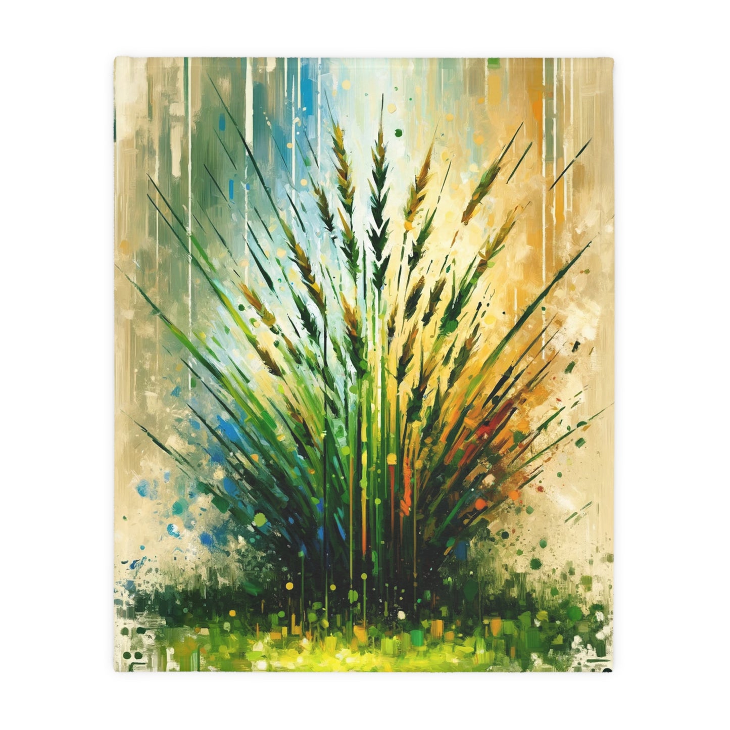 Grass Testament Change Velveteen Microfiber Blanket (Two-sided print)