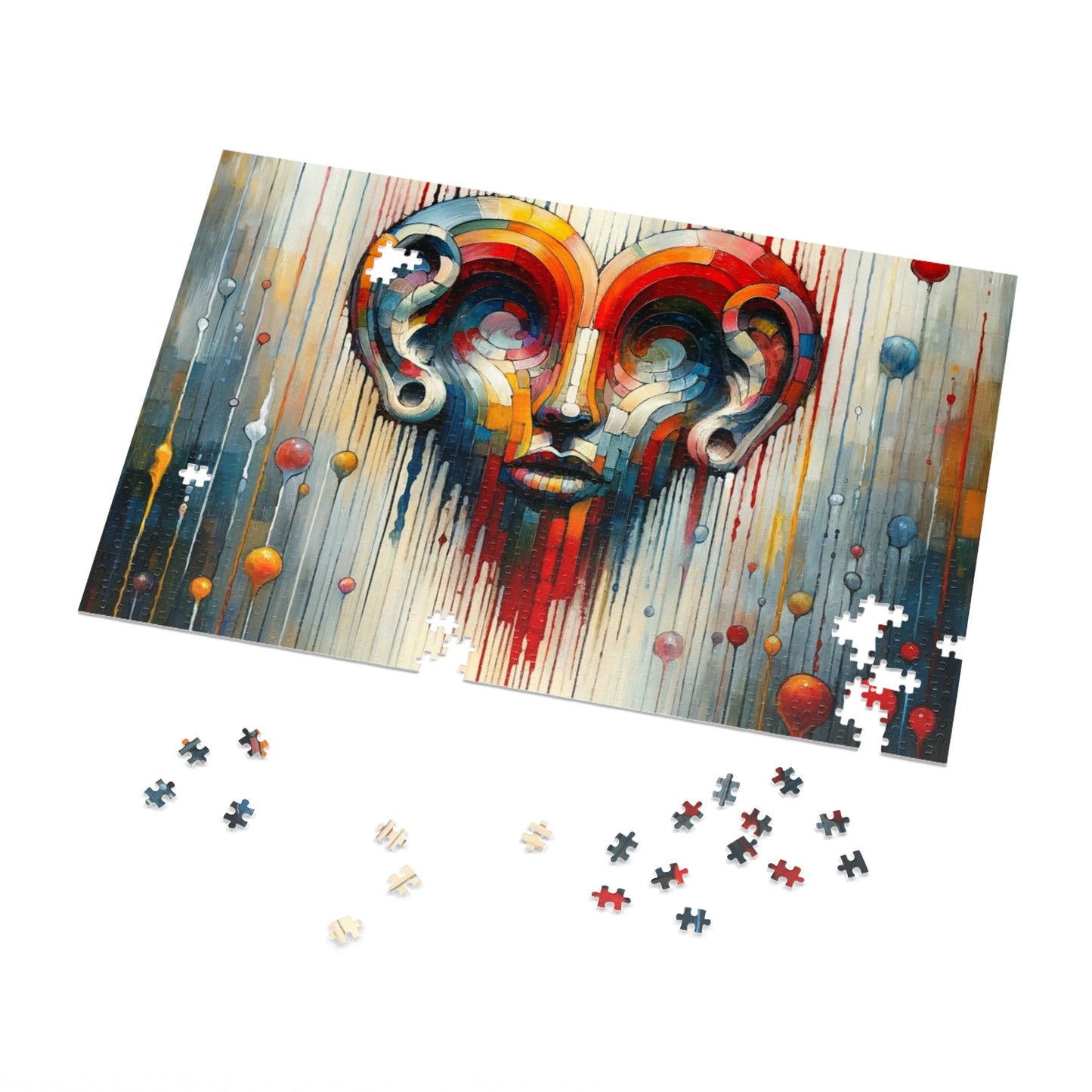 Ears Heart Expression Jigsaw Puzzle (30, 110, 252, 500,1000-Piece)