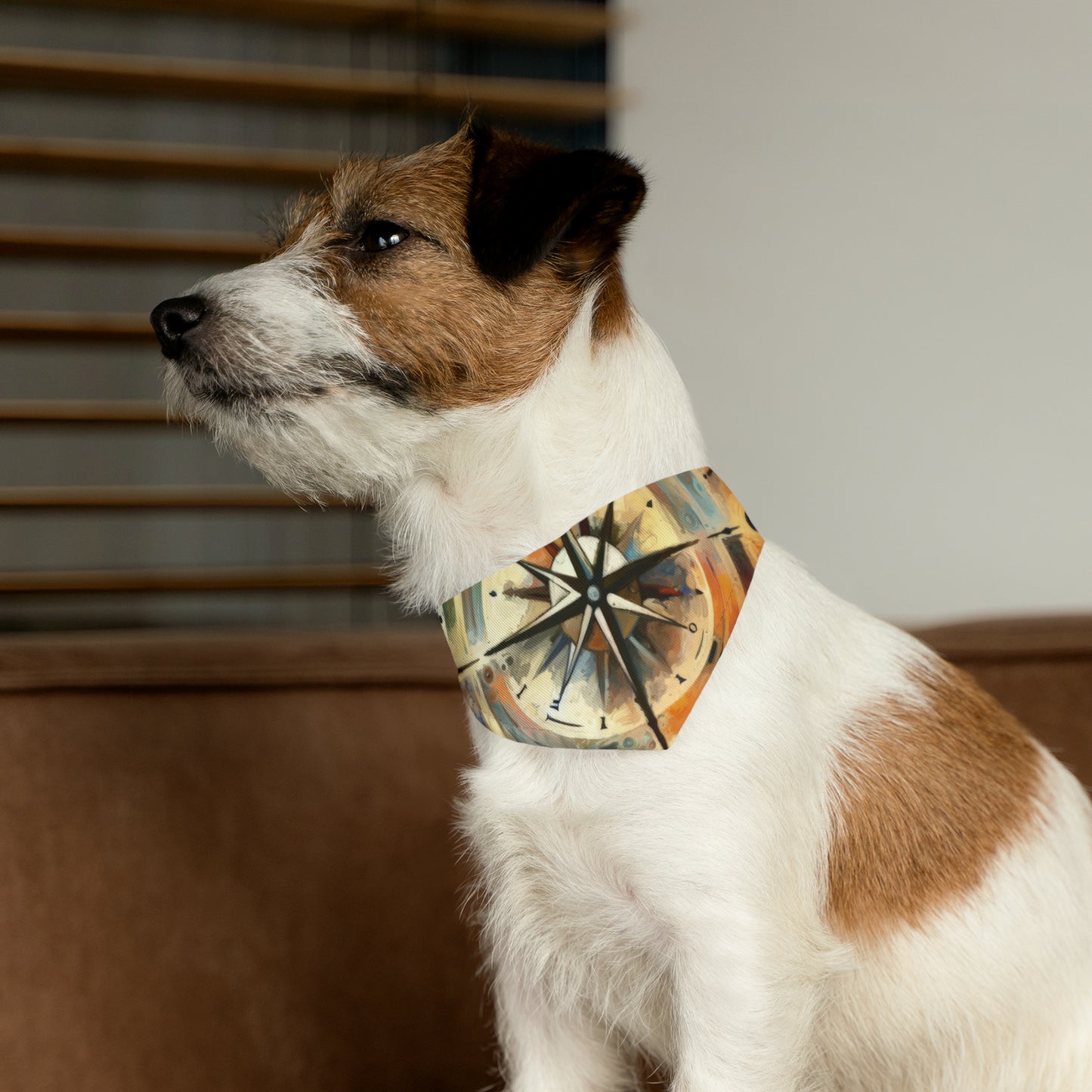 Guidance Abstract Compass Pet Bandana Collar