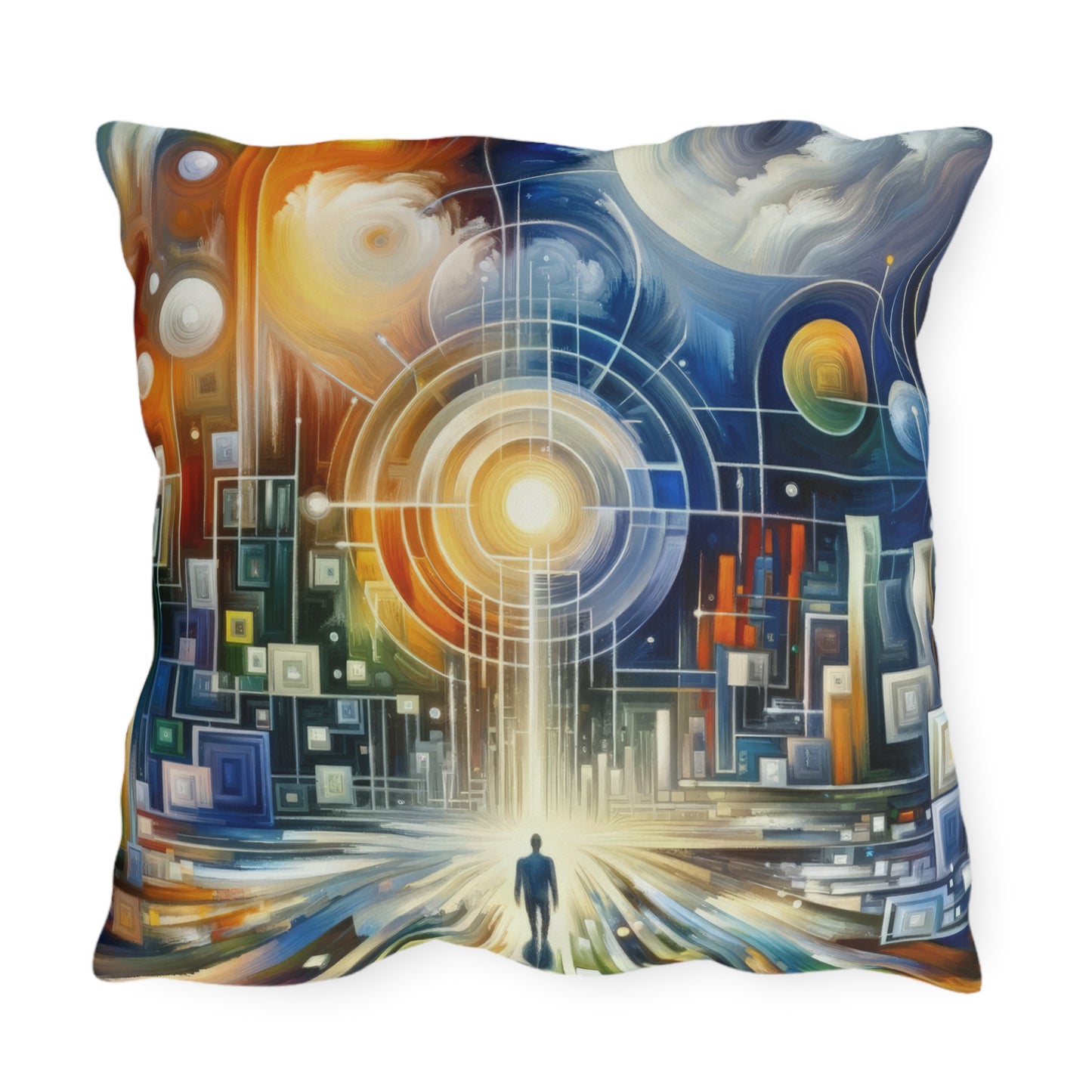 Mindful Megabyte Convergence Outdoor Pillows