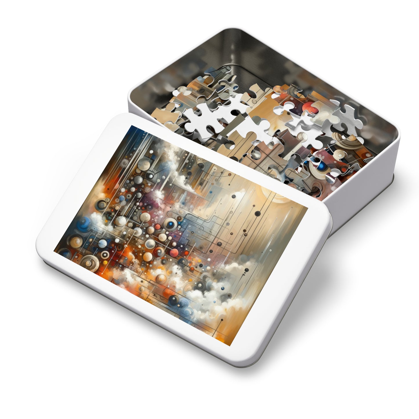 Abstract Mechanical Harmony Jigsaw Puzzle (30, 110, 252, 500,1000-Piece)