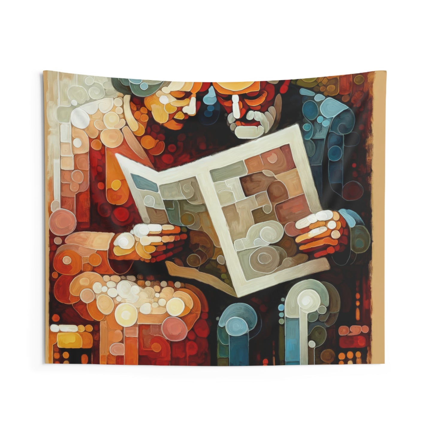 Elderly Unity Tachism Indoor Wall Tapestries
