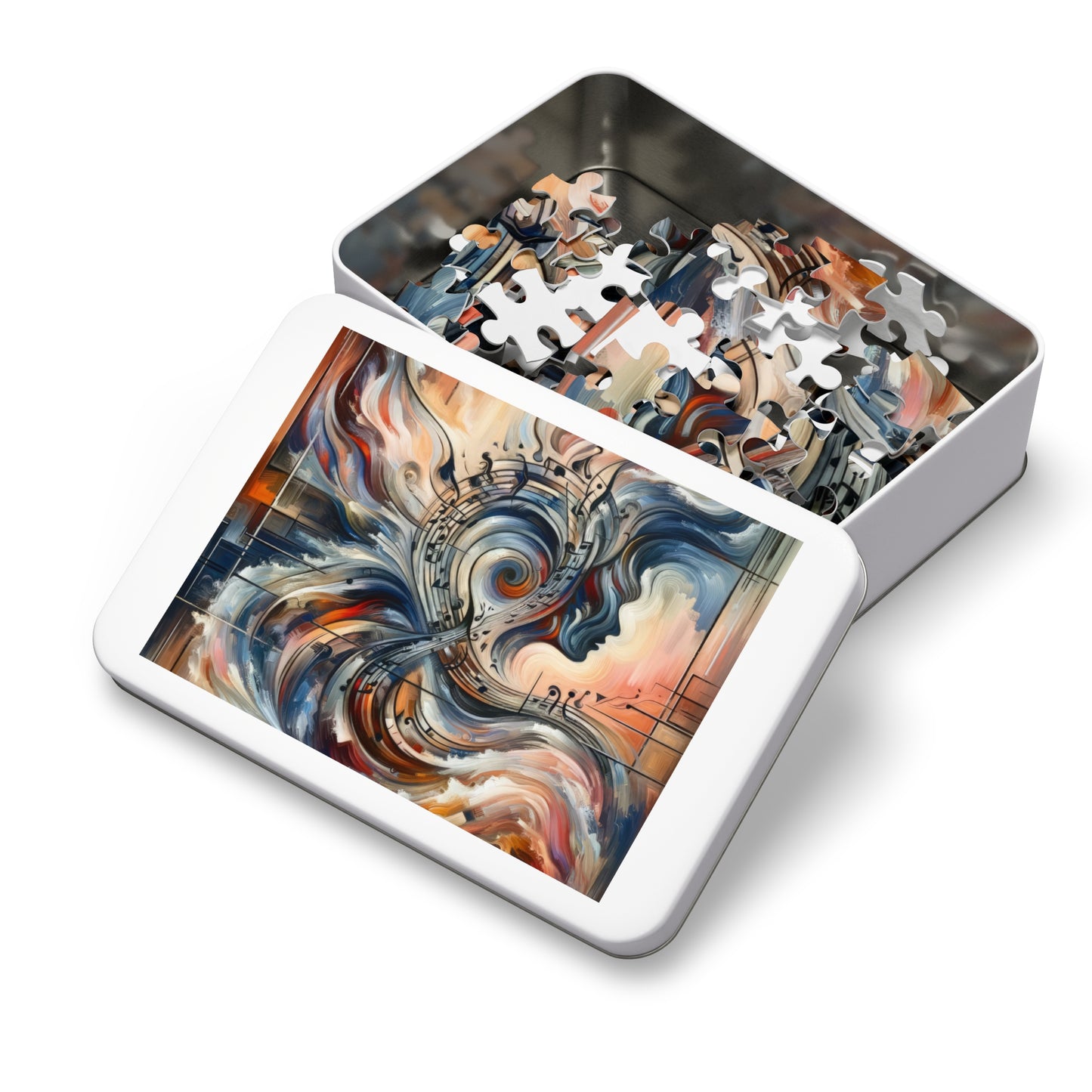Symphonic Empathic Swirls Jigsaw Puzzle (30, 110, 252, 500,1000-Piece)
