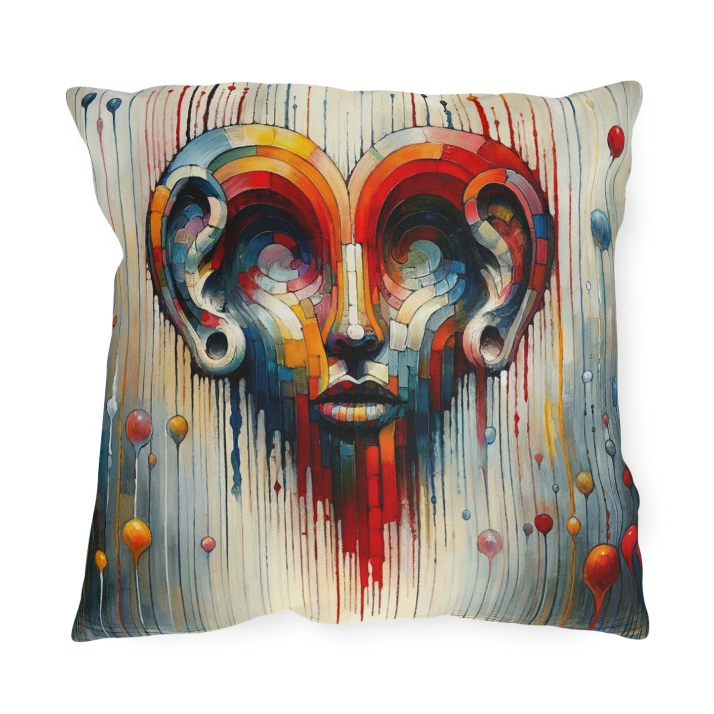 Ears Heart Expression Outdoor Pillows