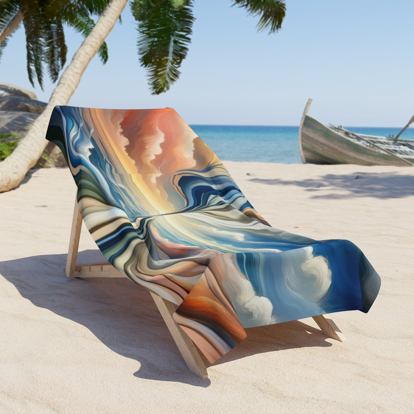 Tachism Confluence Harmony Beach Towel