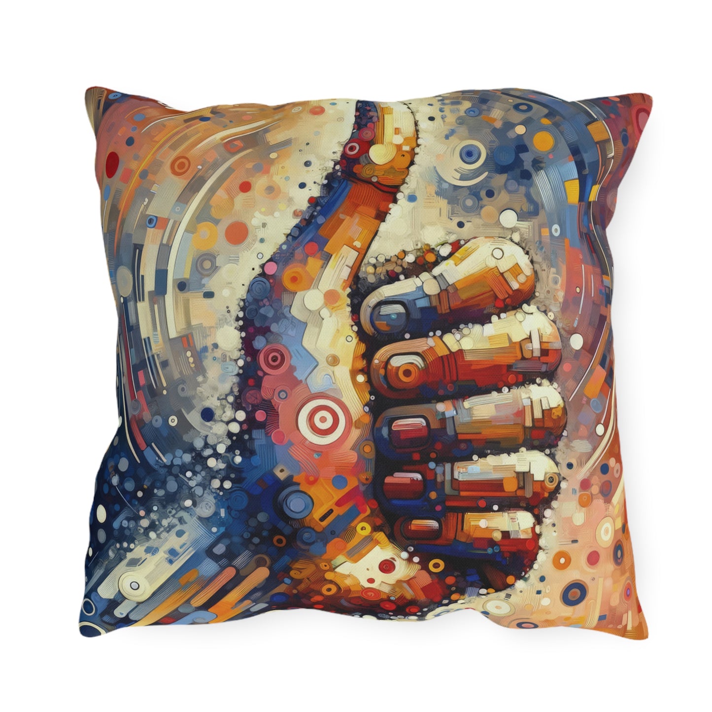 Digital Gratitude Nod Outdoor Pillows