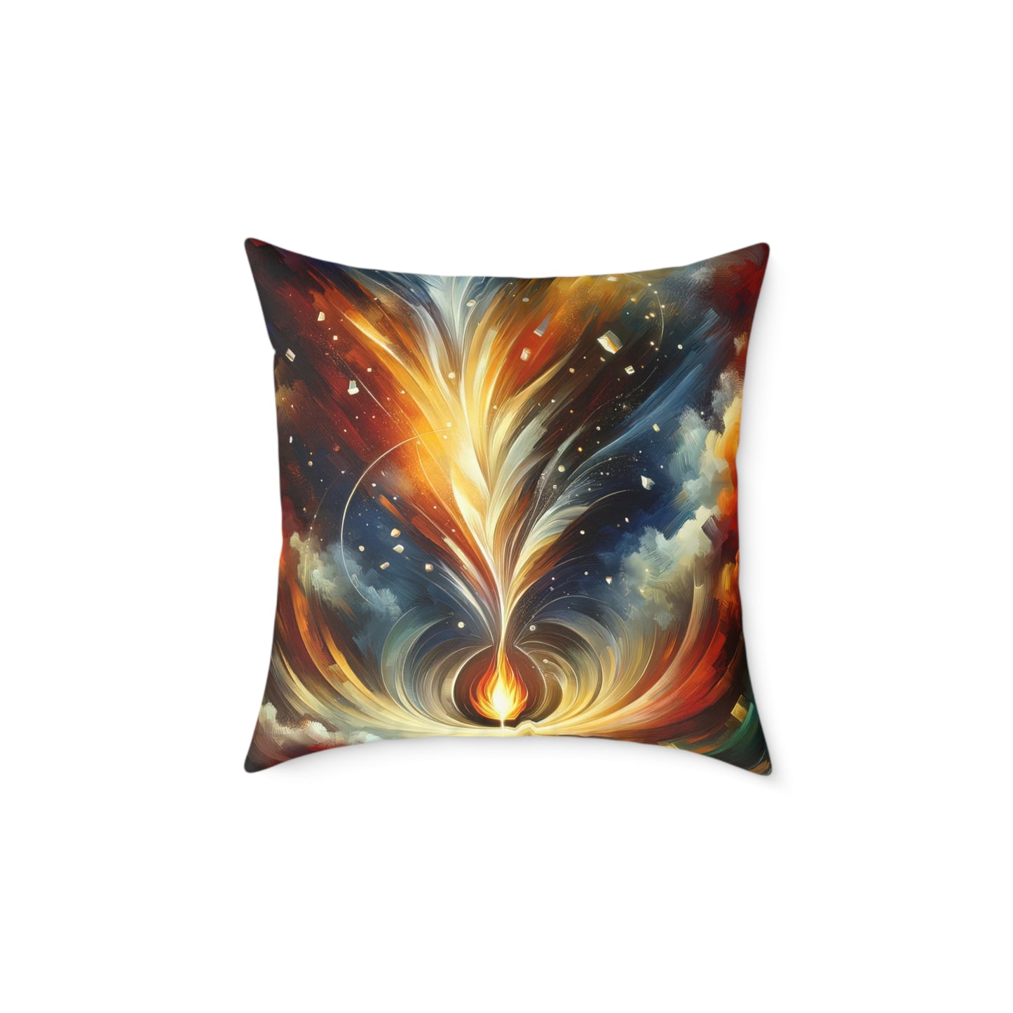 Igniting Transformational Currents Spun Polyester Pillow