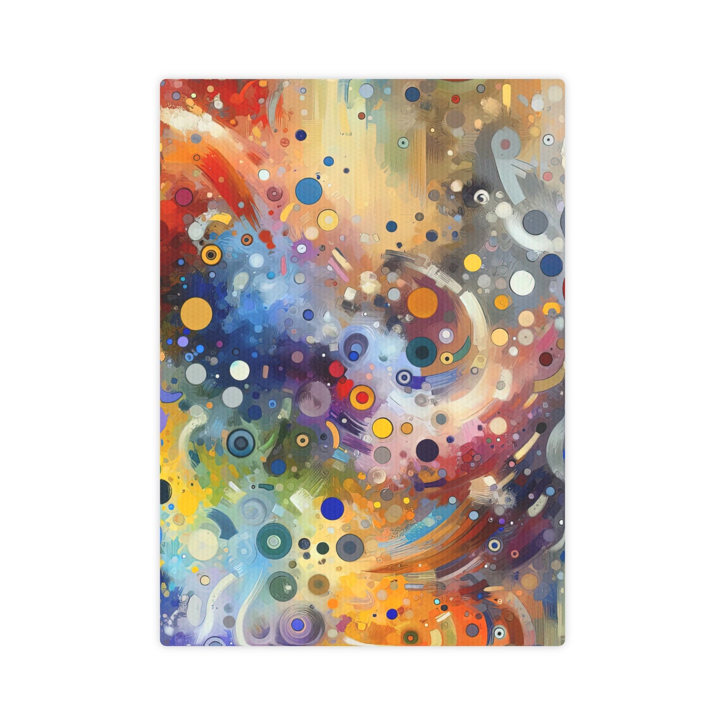 Humorous Unified Tachism Canvas Photo Tile