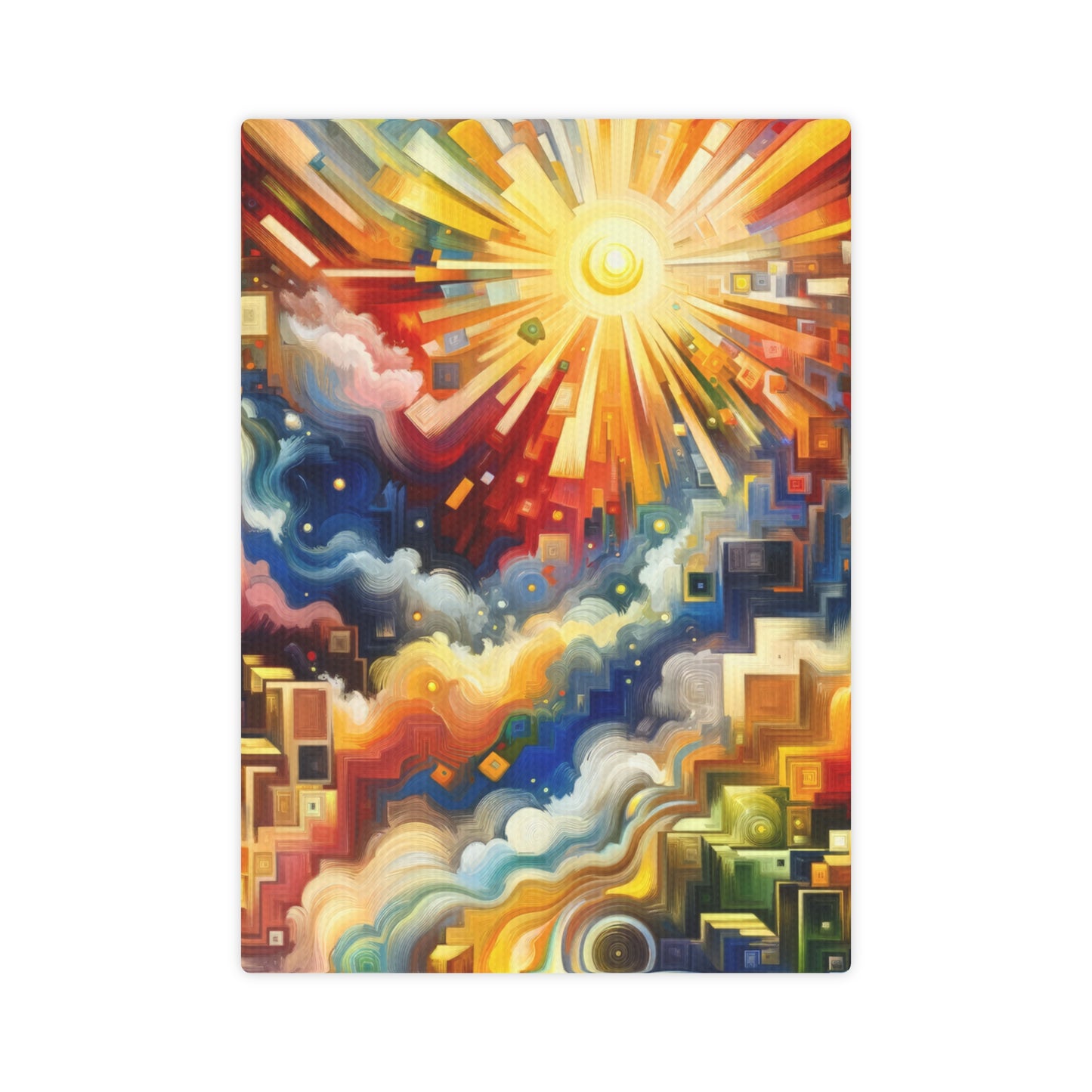 Abundant Resources Burst Canvas Photo Tile