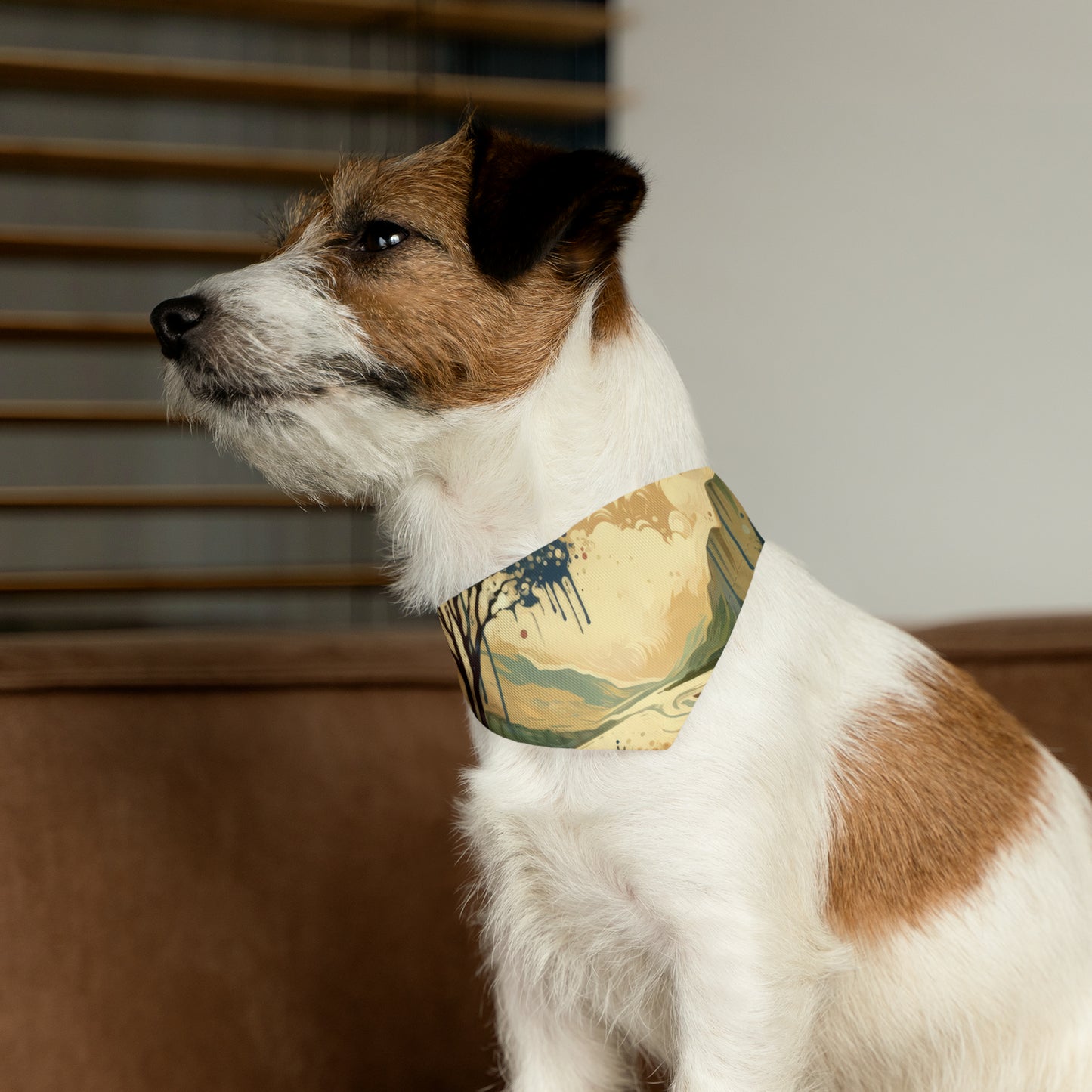 Serene Stream Sojourn Pet Bandana Collar