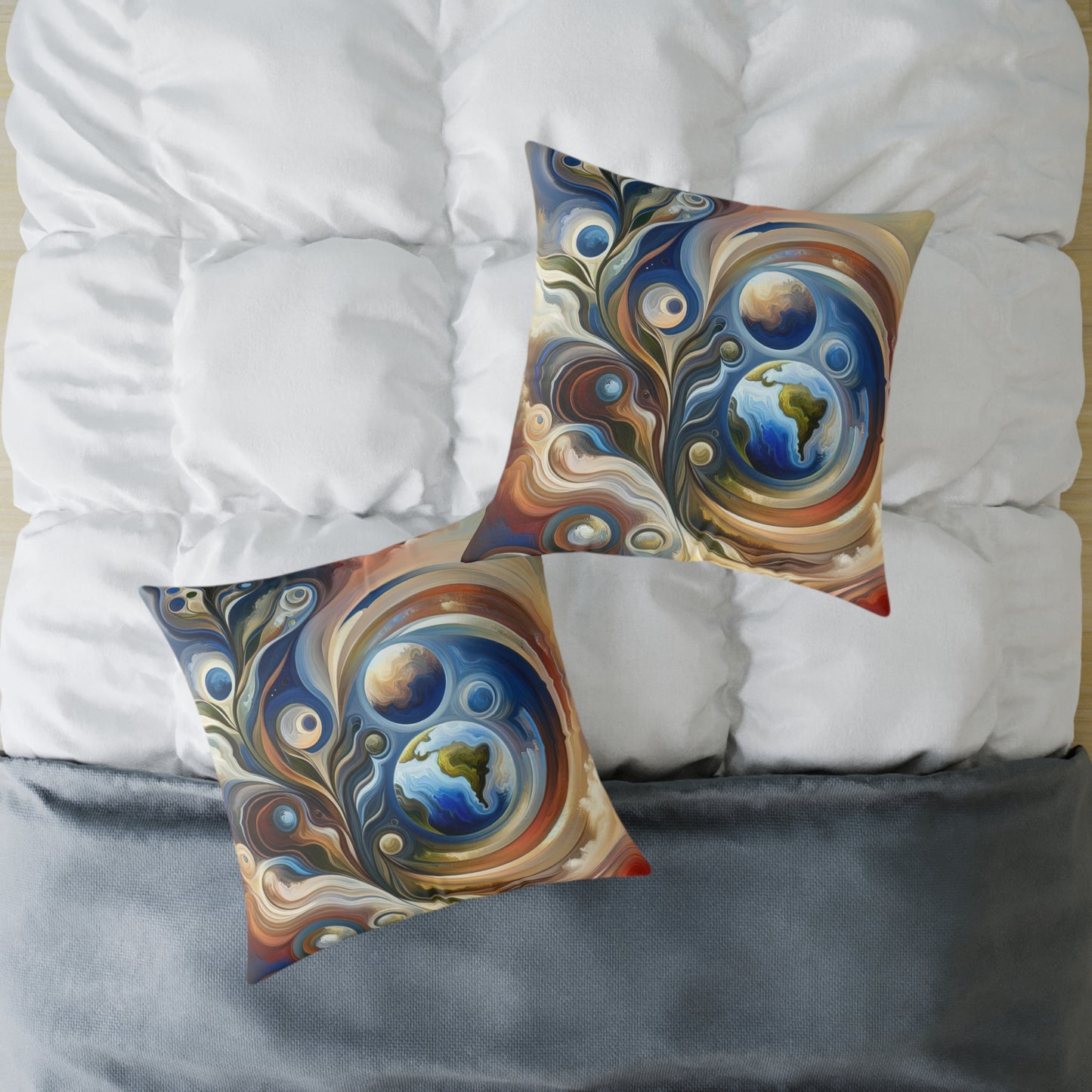 Esoteric Nurturing Gaia Spun Polyester Pillow
