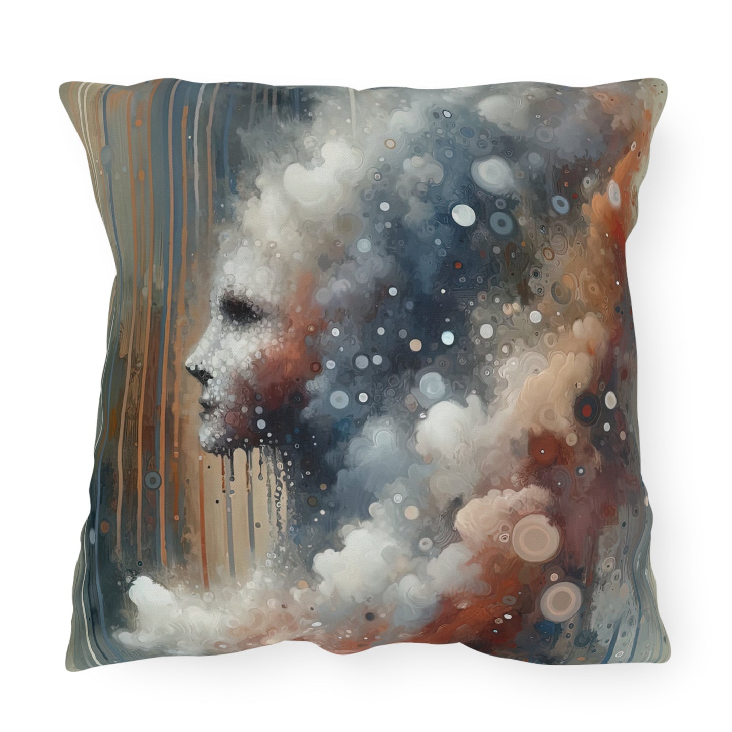 Ephemeral Hour Residue Outdoor Pillows