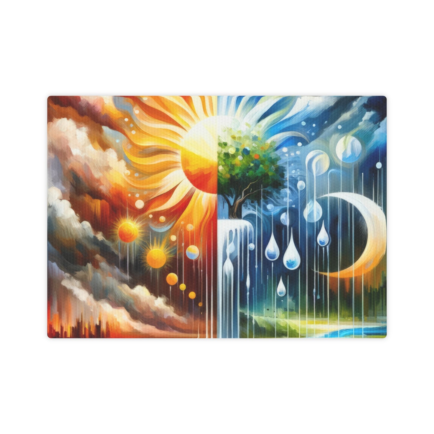 Sunshine Harvest Journey Canvas Photo Tile