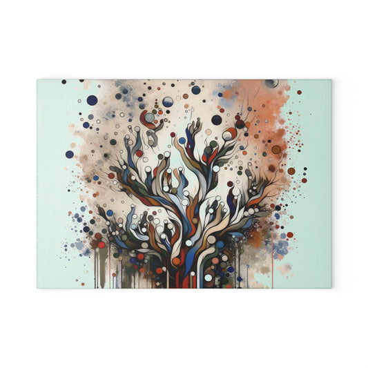 Intentional Unity Splashes Glass Cutting Board