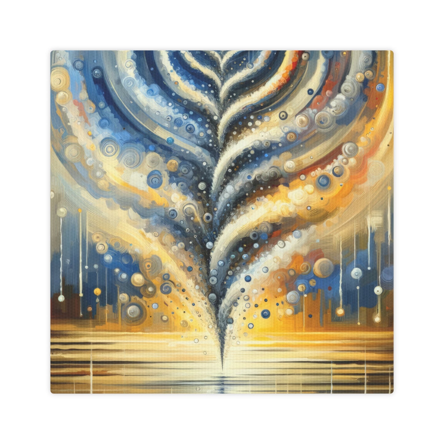 Ripple Effect Abstraction Canvas Photo Tile