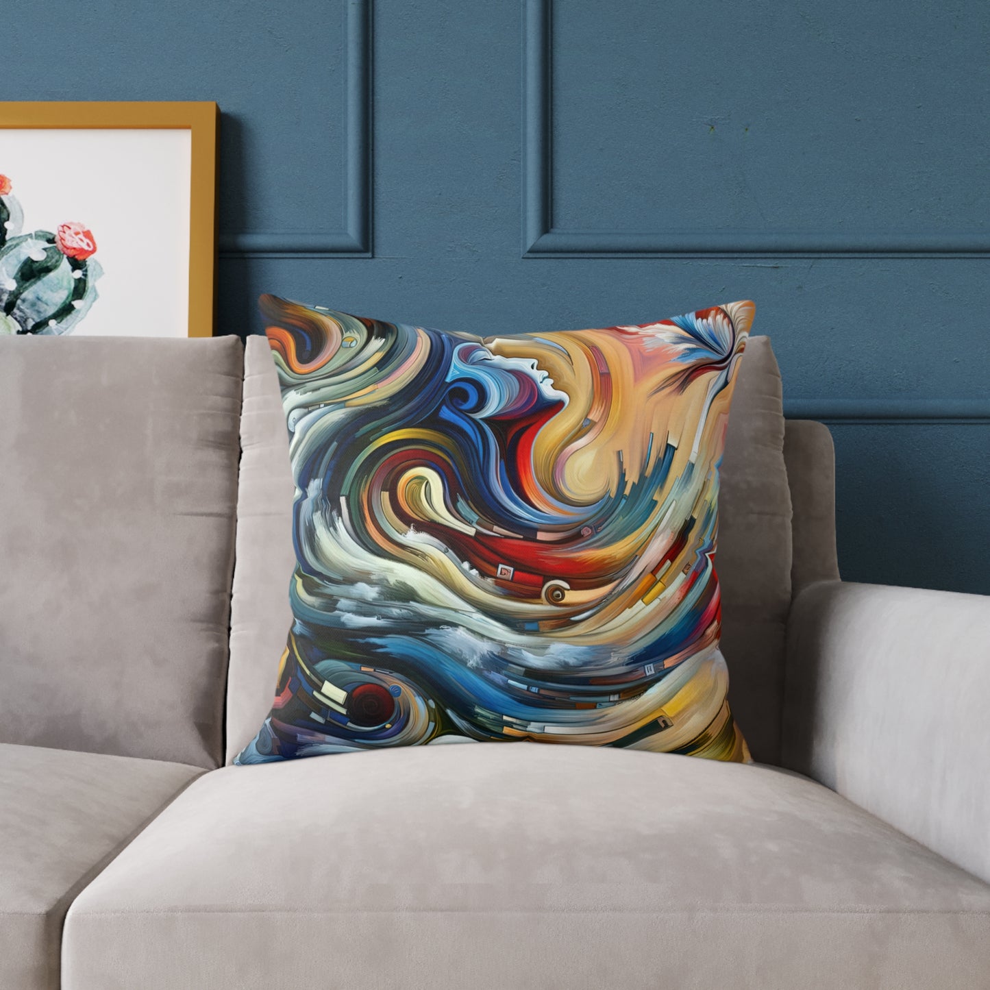 Gratitude Melodic Transformation Spun Polyester Pillow