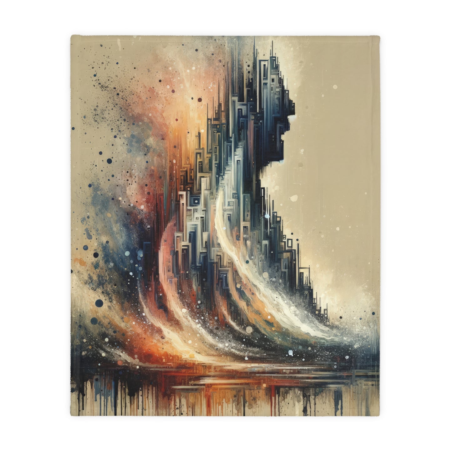Enduring Echoes Resonance Velveteen Microfiber Blanket (Two-sided print)