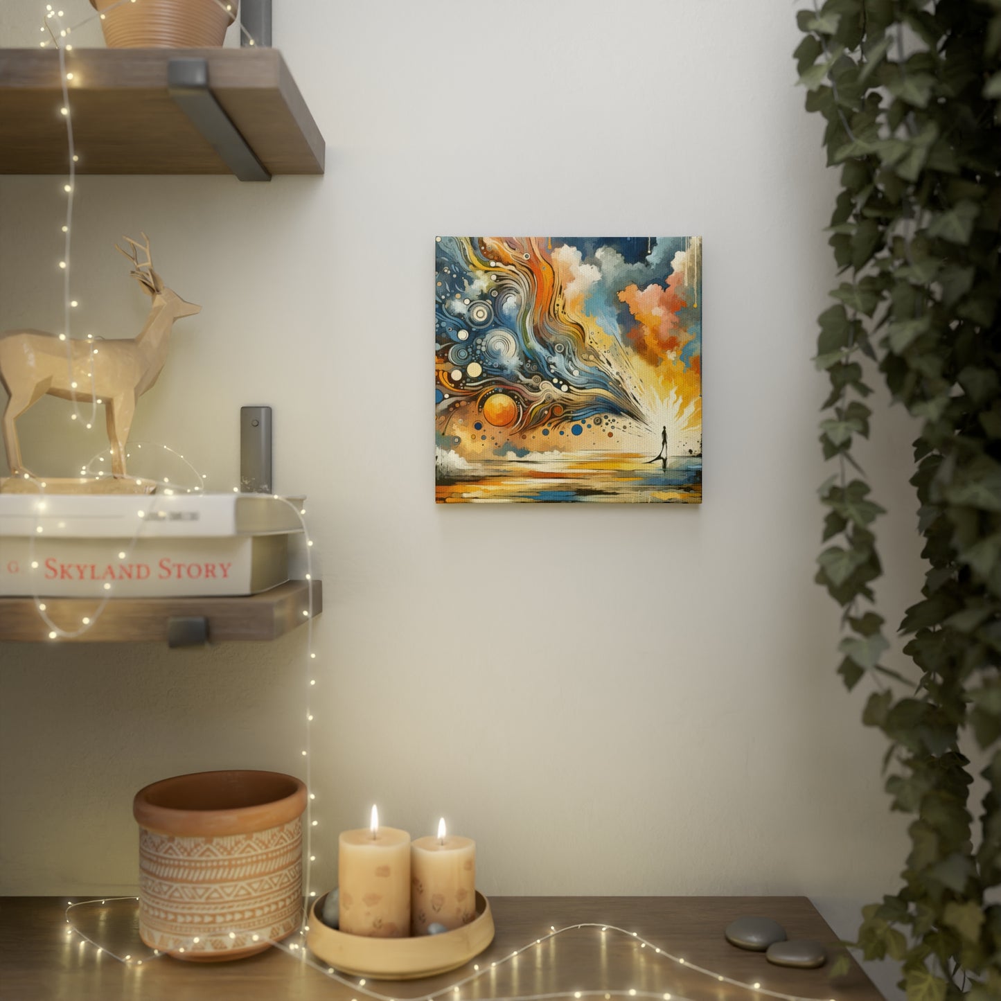 Intentional Awakening Reflection Canvas Photo Tile