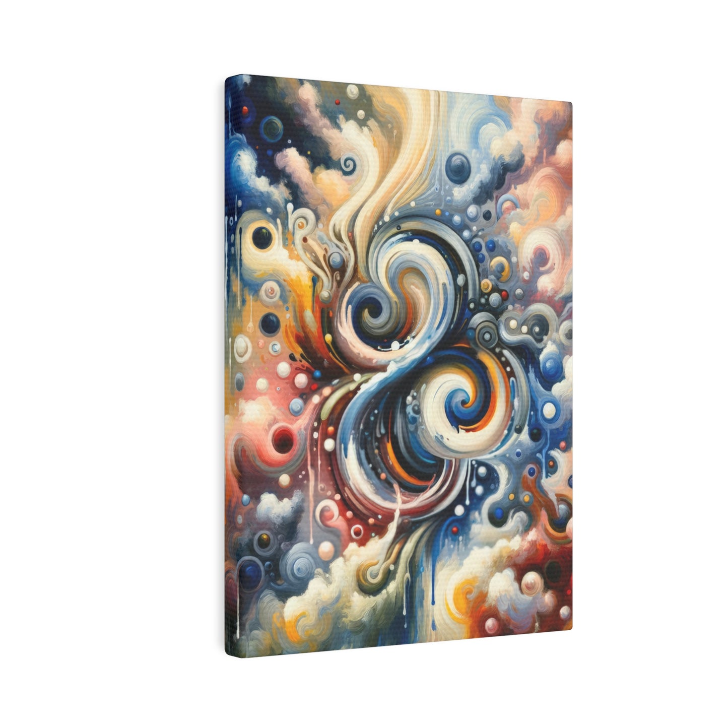 Paradoxical Embrace Tachism Canvas Photo Tile