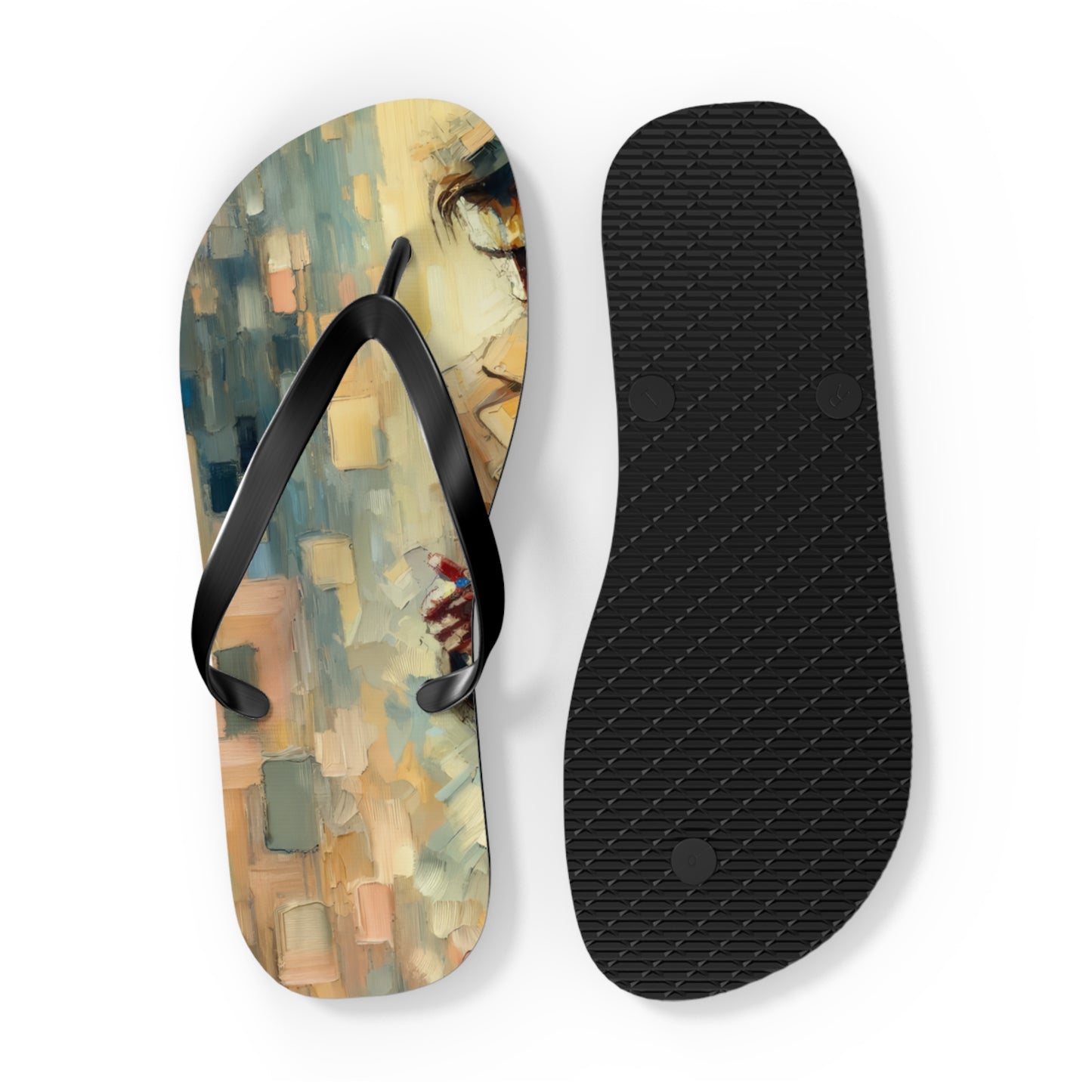 Urban Tachism Encounter Flip Flops