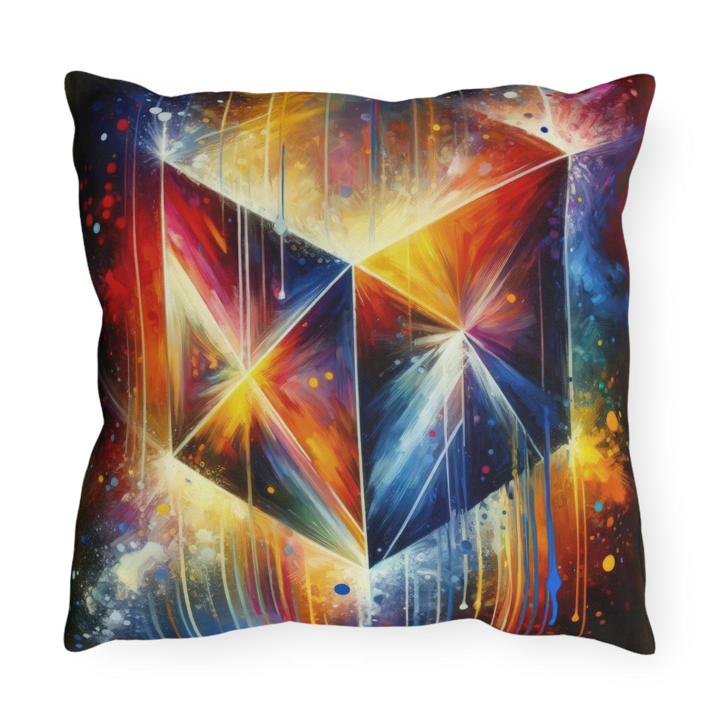 Prismatic Light Spectrum Outdoor Pillows
