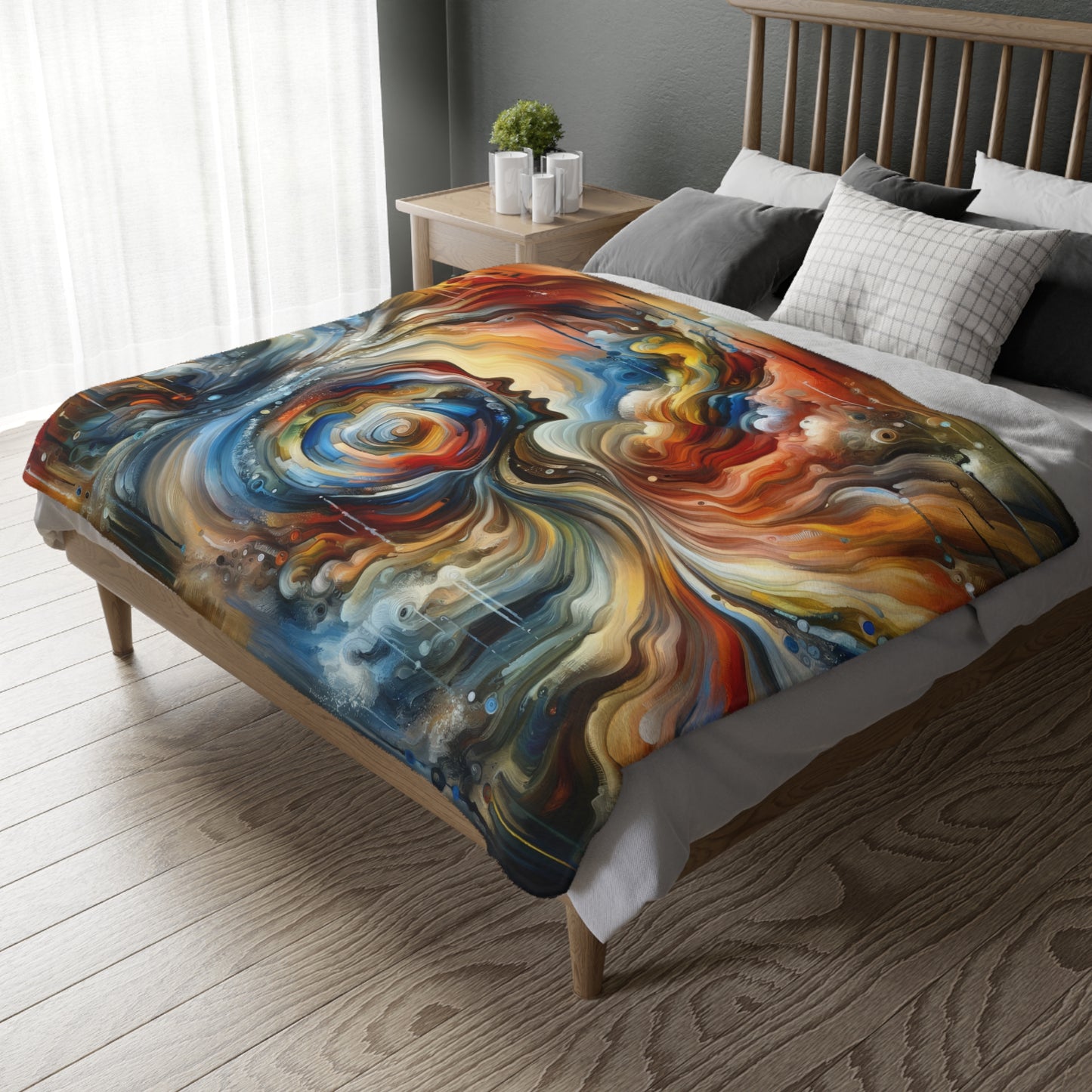 Transformation Essence Vortex Velveteen Microfiber Blanket (Two-sided print)