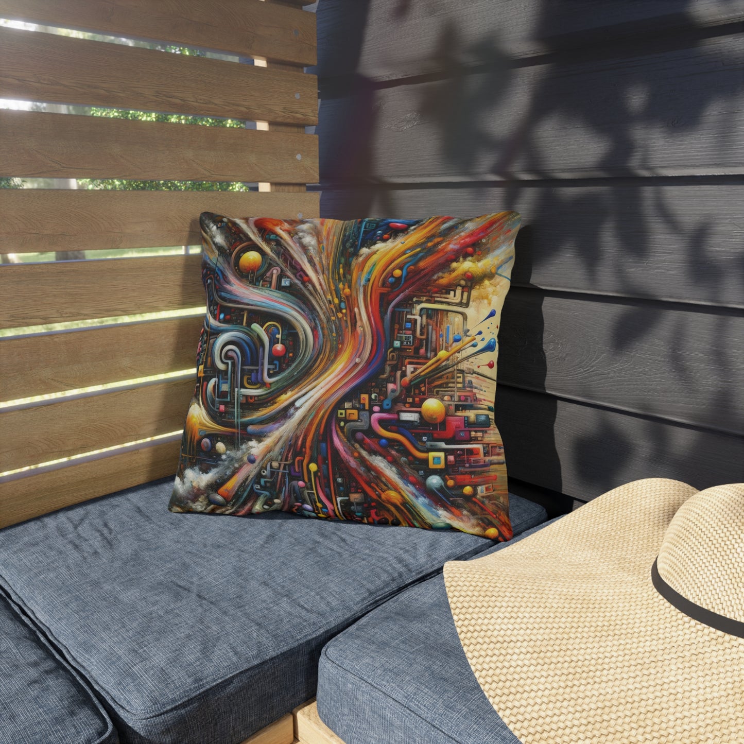 Information Bottleneck Cascade Outdoor Pillows