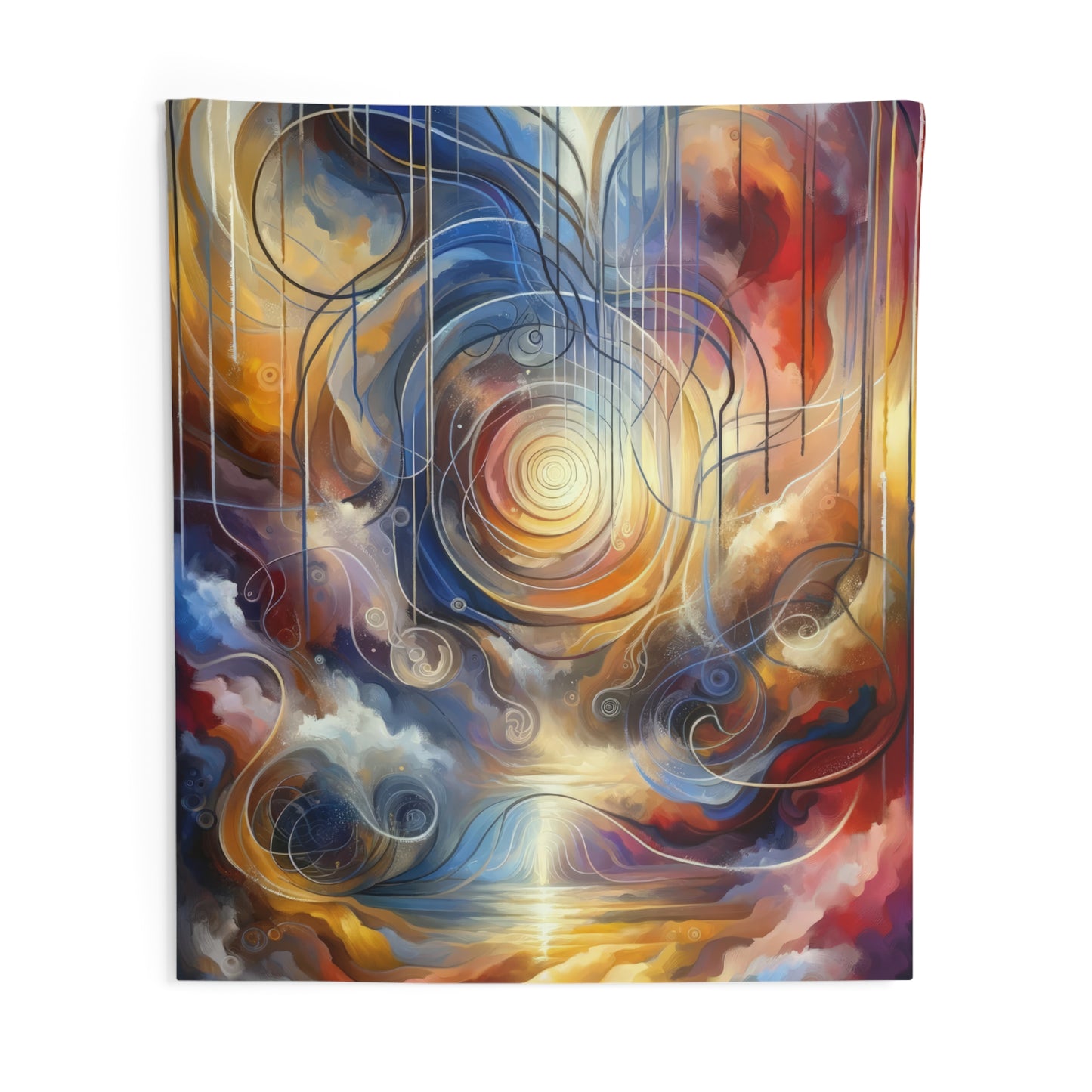 Presence Anchored Tachism Indoor Wall Tapestries
