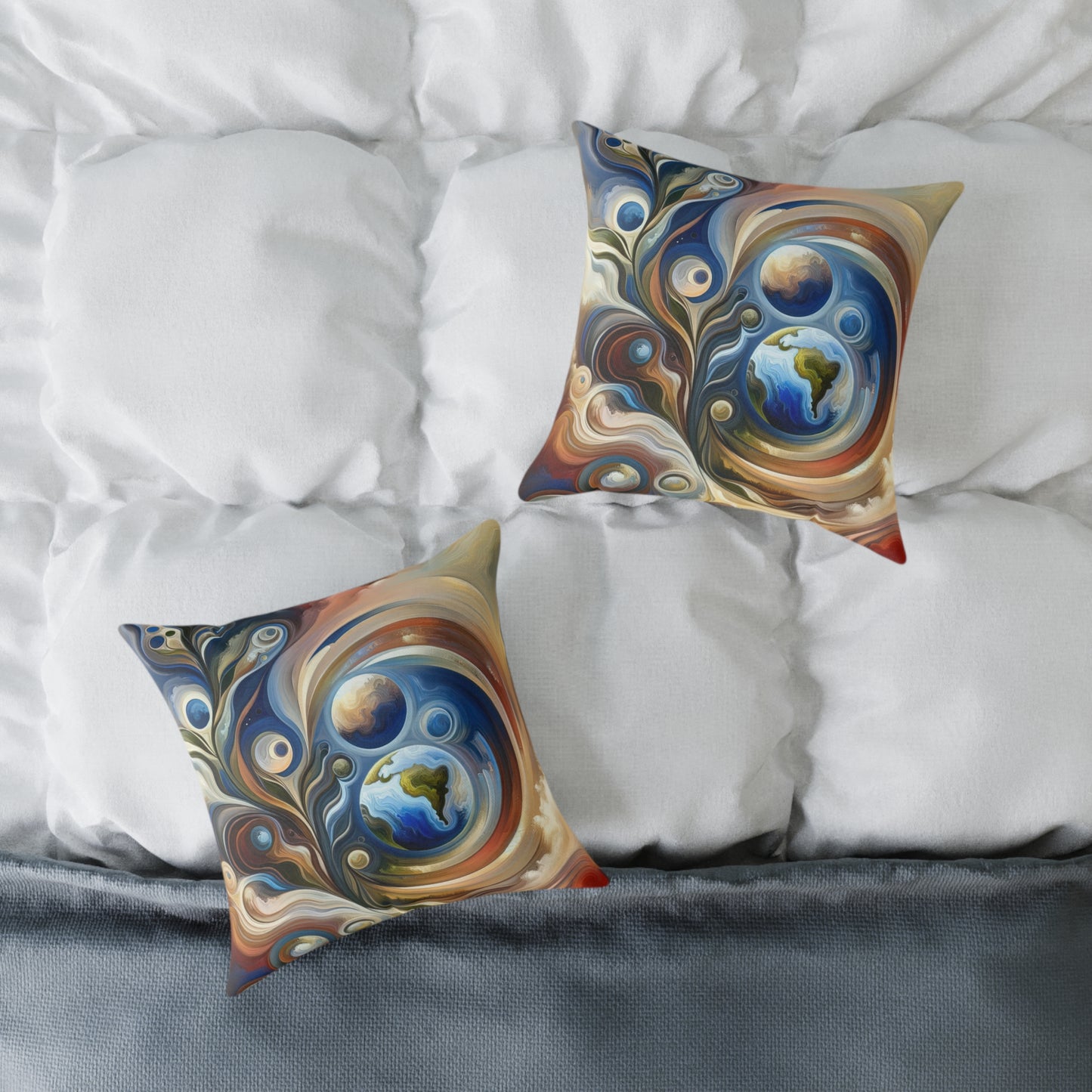 Esoteric Nurturing Gaia Spun Polyester Pillow
