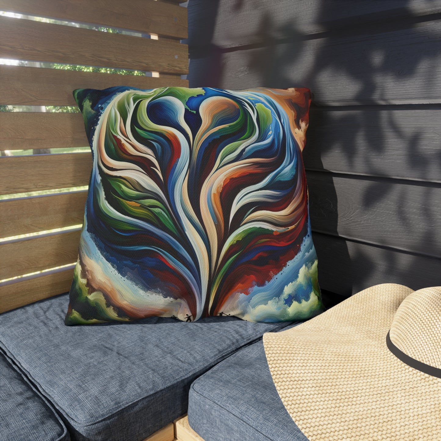 Interconnected Earth Advocates Outdoor Pillows
