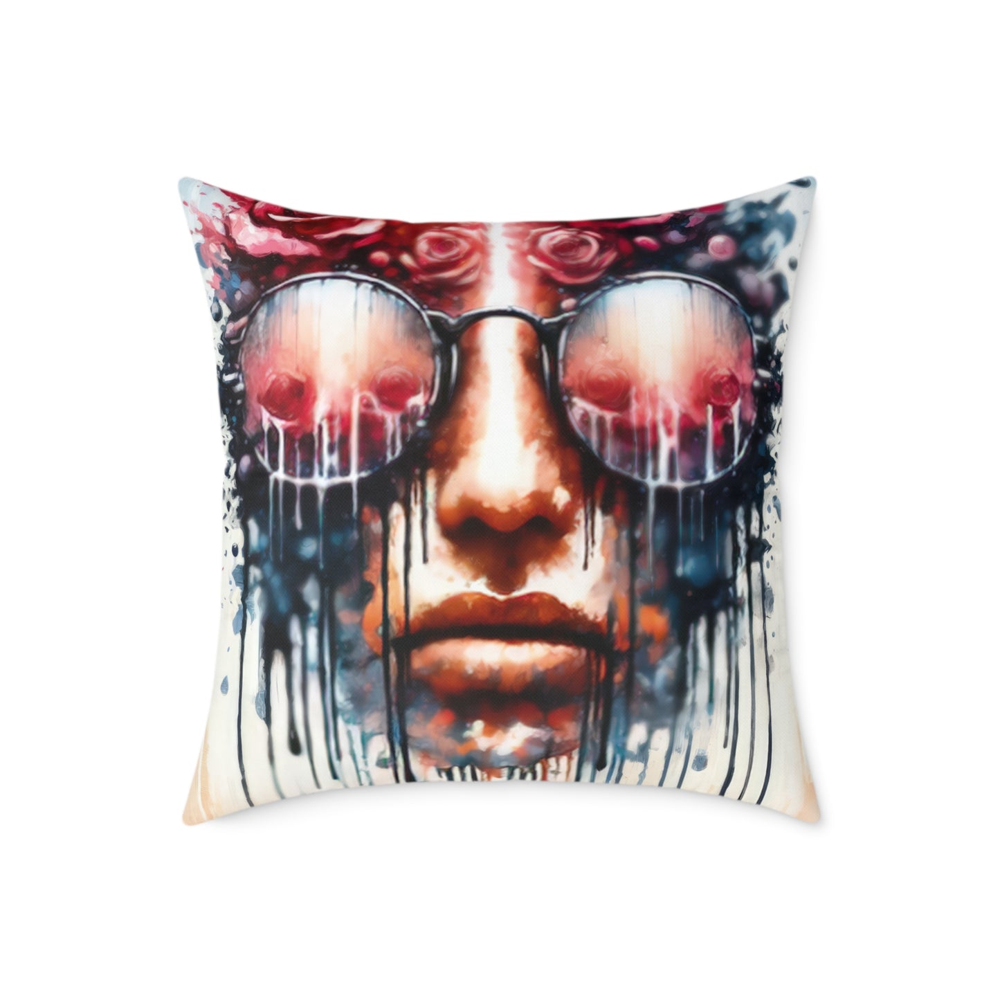 Perception Cleansing Tachism Spun Polyester Pillow