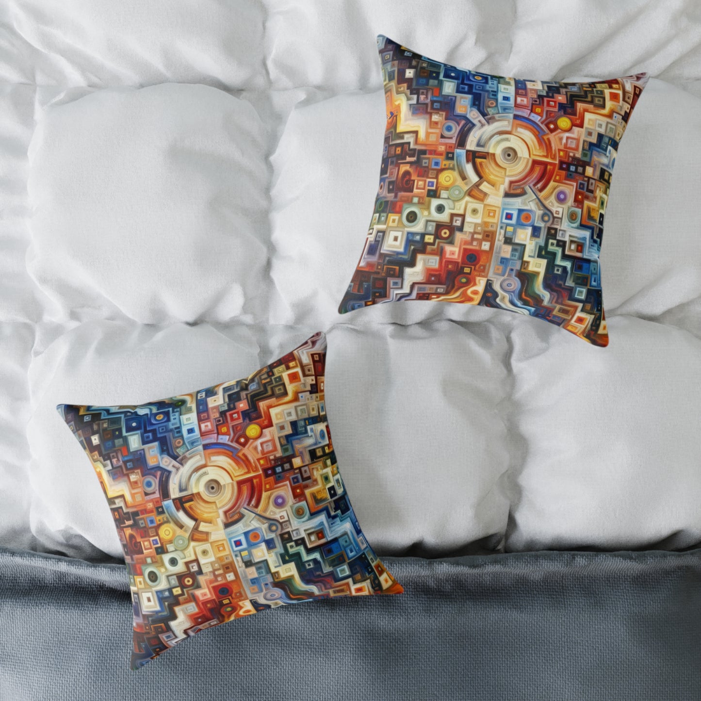 Essence Kaleidoscope Tapestry Spun Polyester Pillow