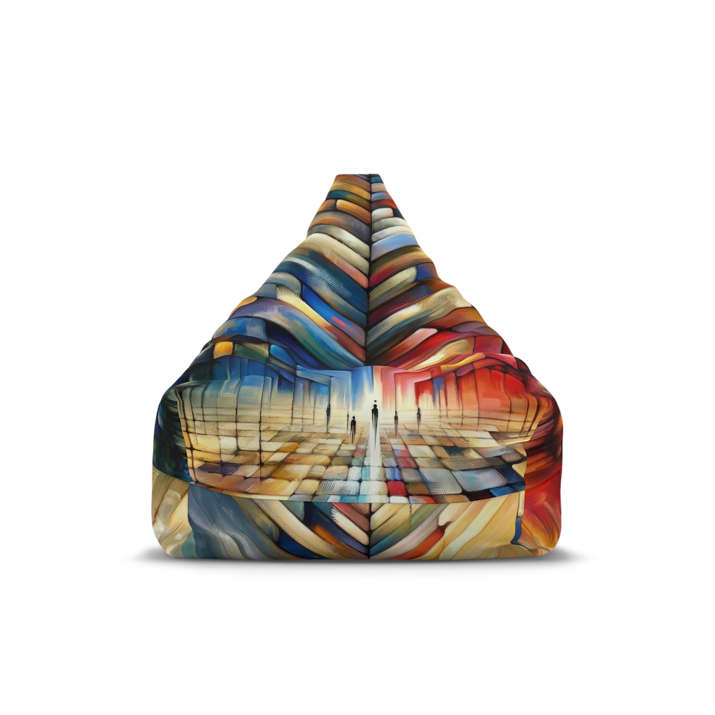 Anchored Tenets Abstraction Bean Bag Chair Cover
