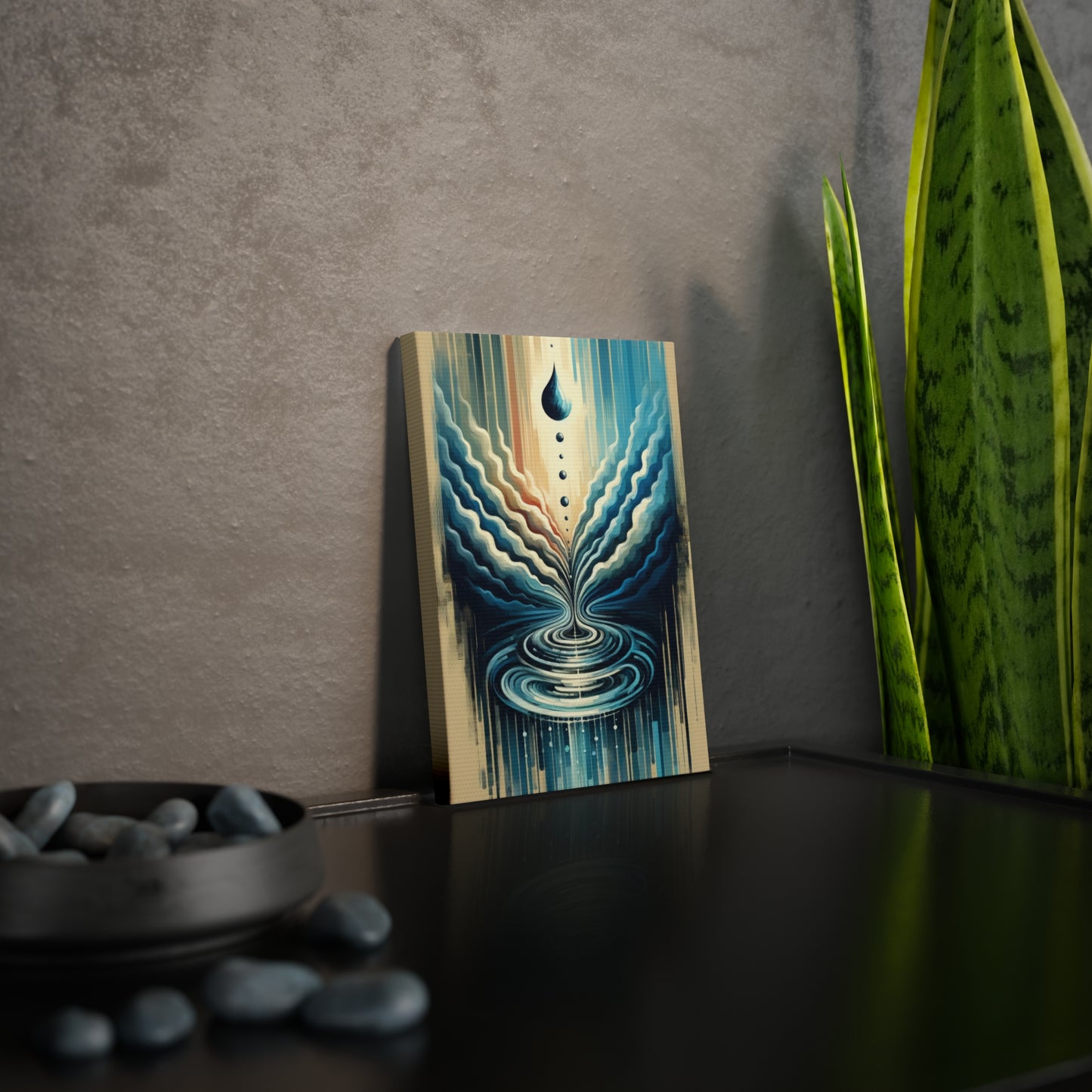 Ripple Effect Abstract Canvas Photo Tile