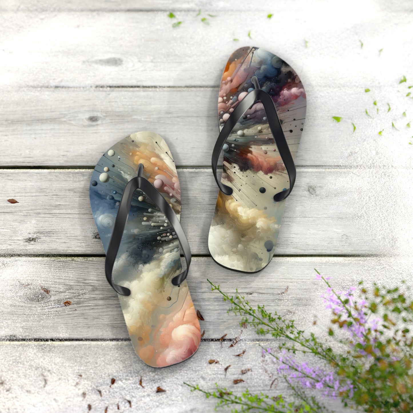 Impactful Deeds Ripple Flip Flops