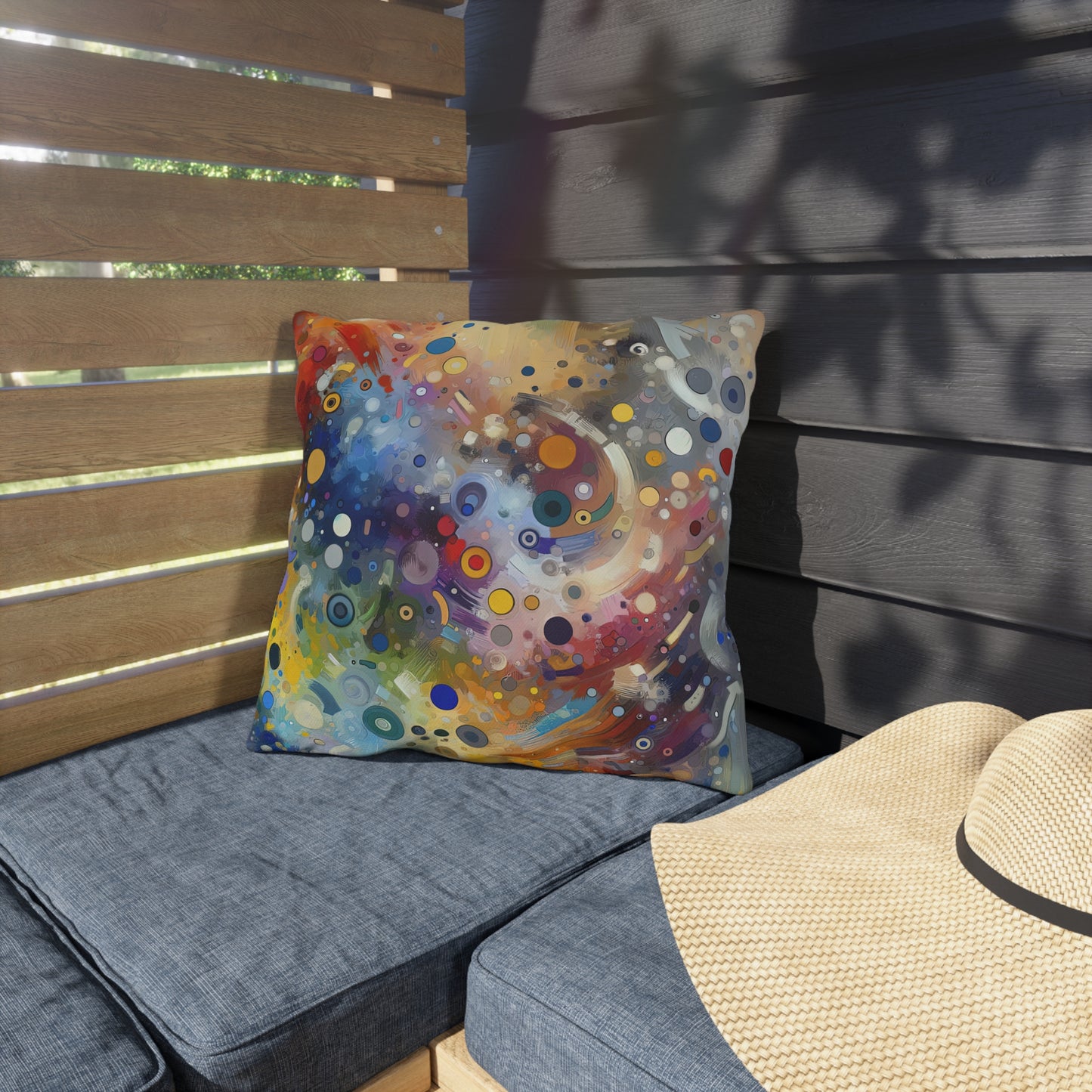 Humorous Unified Tachism Outdoor Pillows