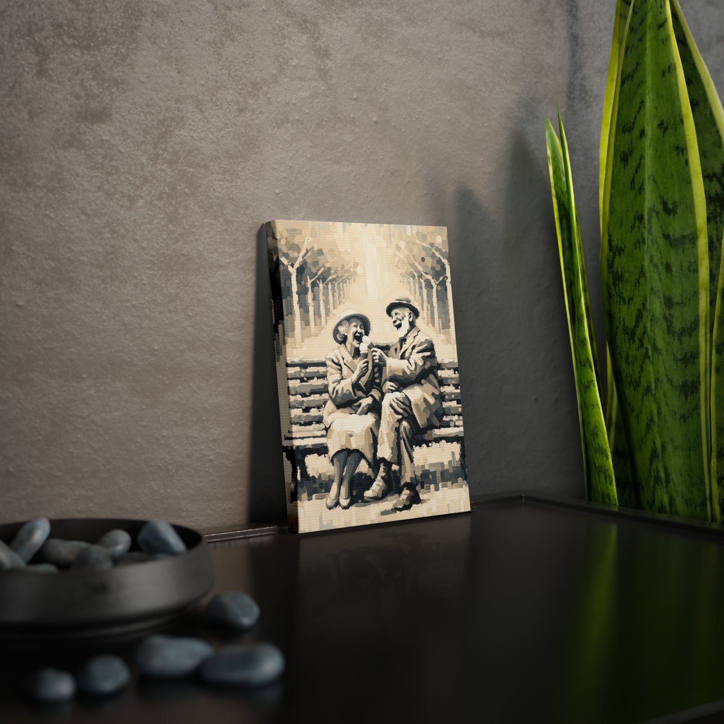 Joyful Companionship Serenity Canvas Photo Tile