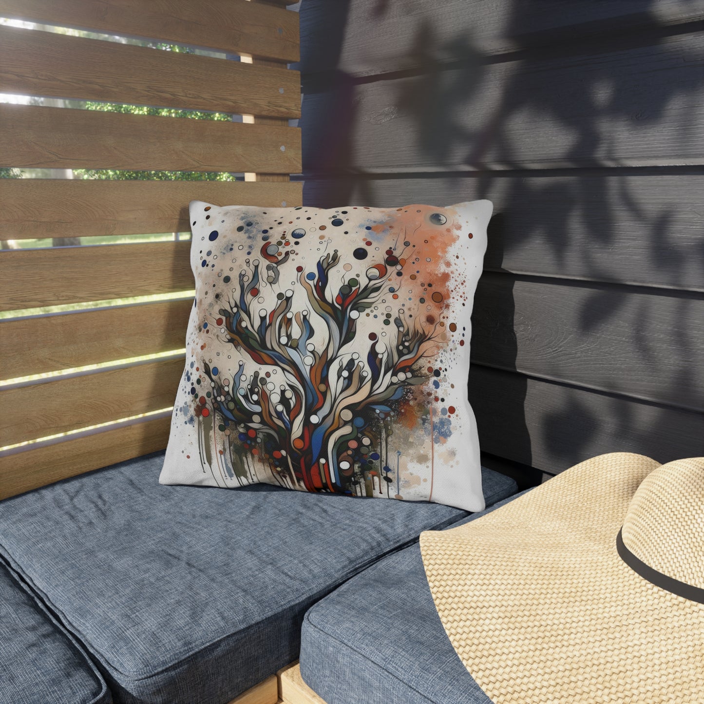 Intentional Unity Splashes Outdoor Pillows