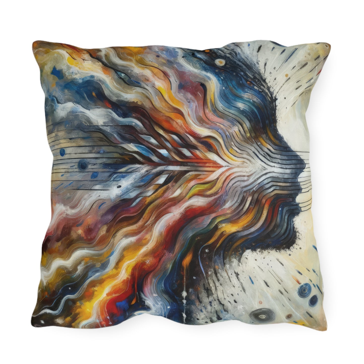 Empathetic Awakening Dynamic Outdoor Pillows