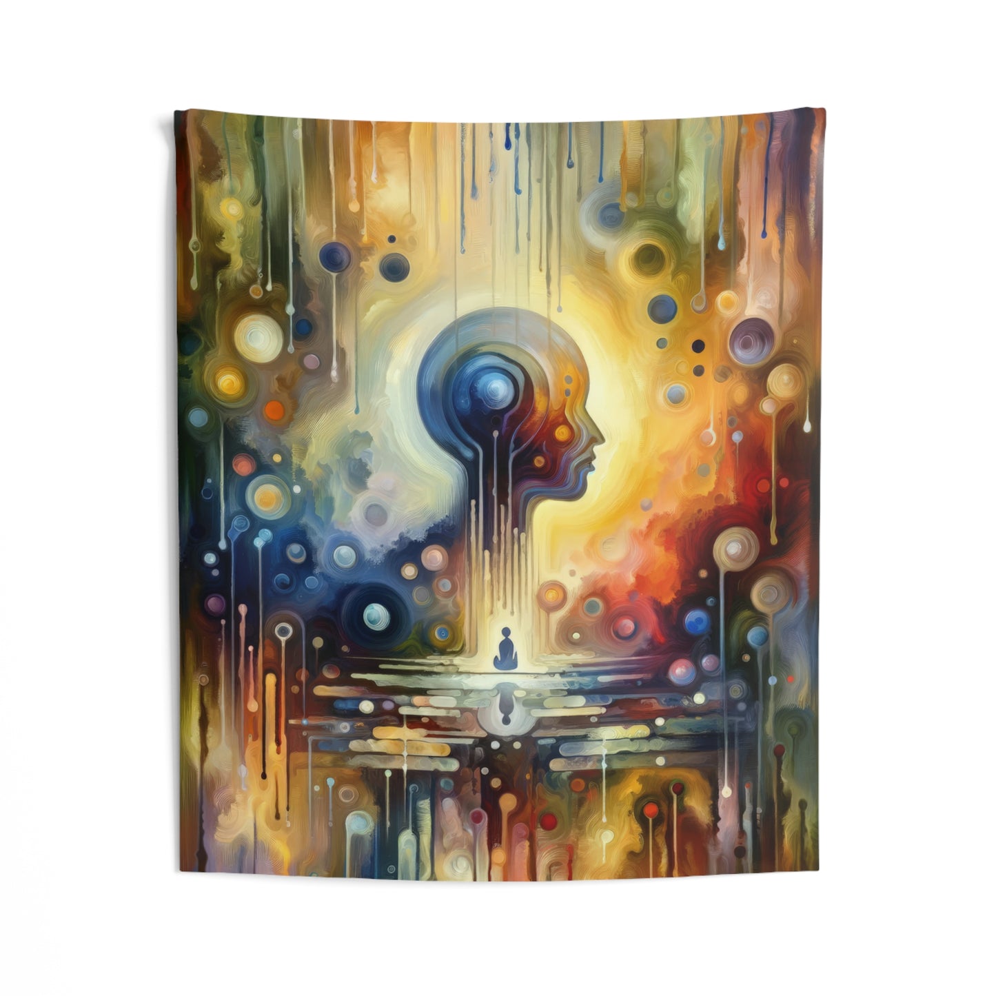 Reflective Oneness Healing Indoor Wall Tapestries