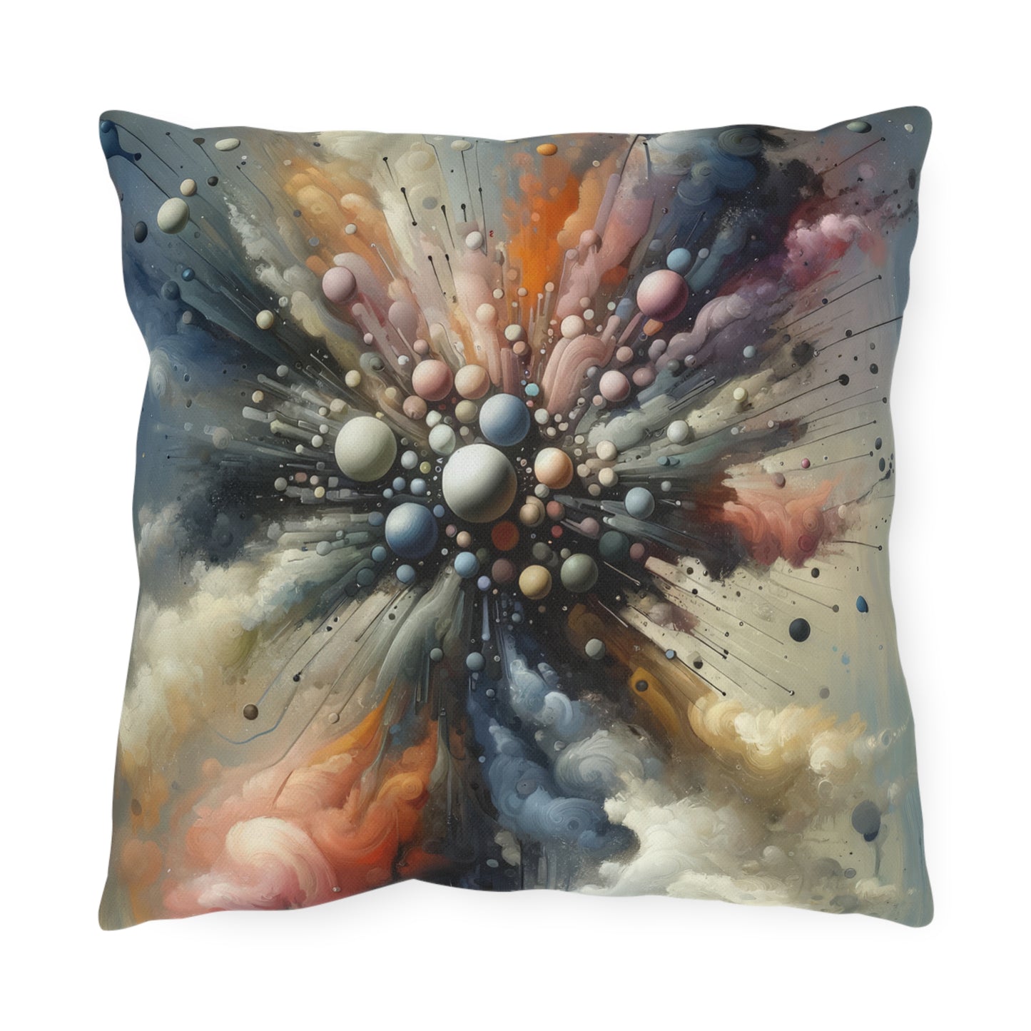 Impactful Deeds Ripple Outdoor Pillows
