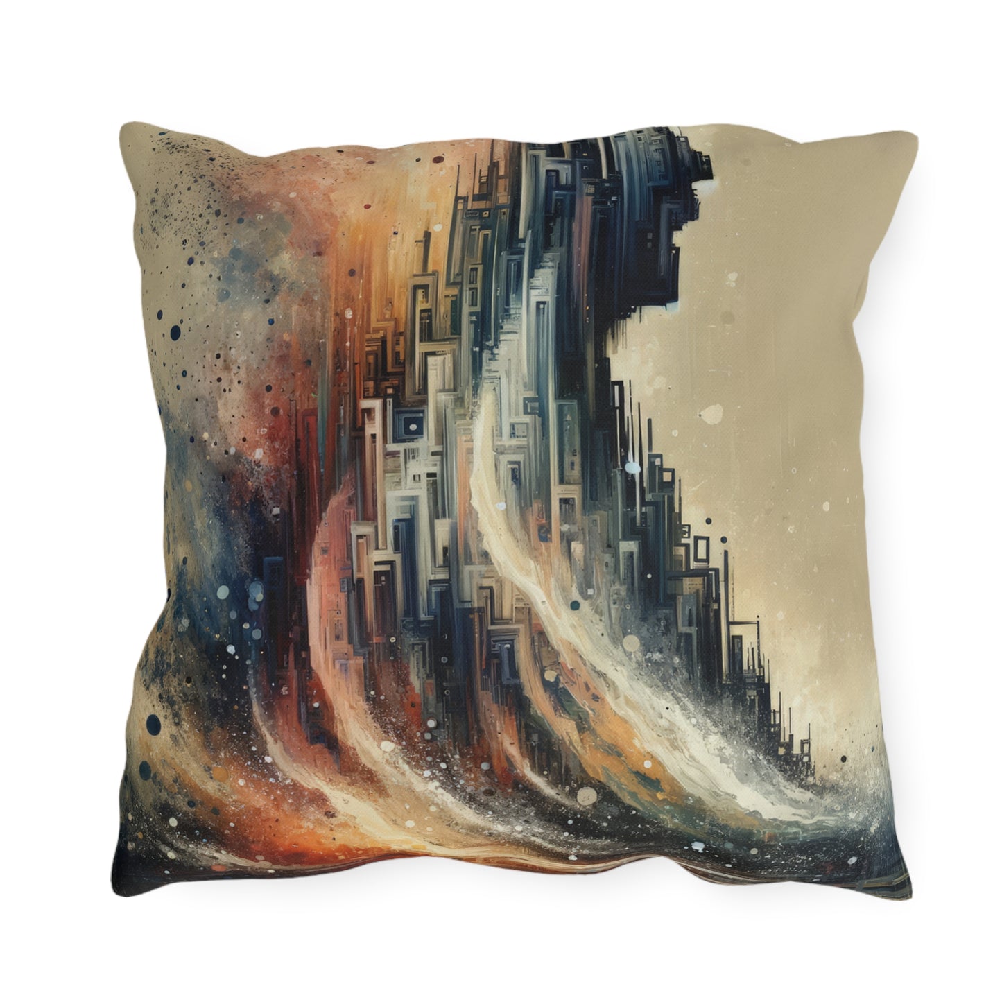 Enduring Echoes Resonance Outdoor Pillows