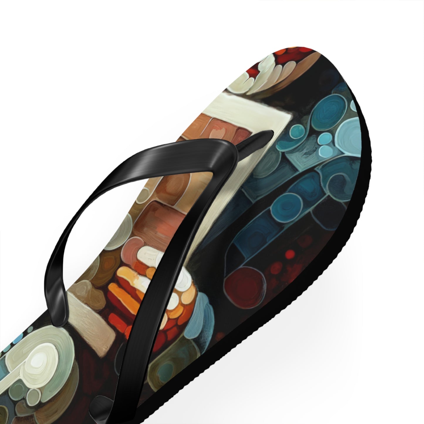 Elderly Unity Tachism Flip Flops