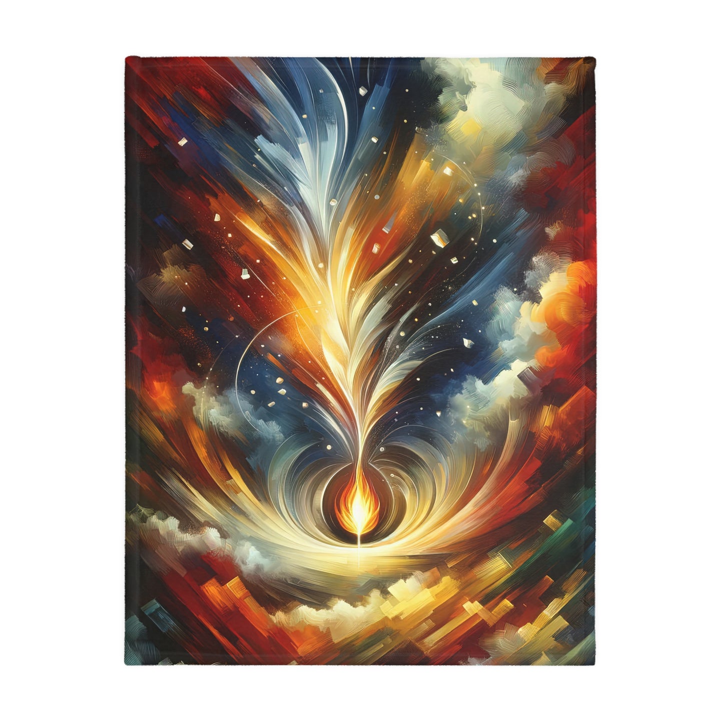 Igniting Transformational Currents Velveteen Microfiber Blanket (Two-sided print)