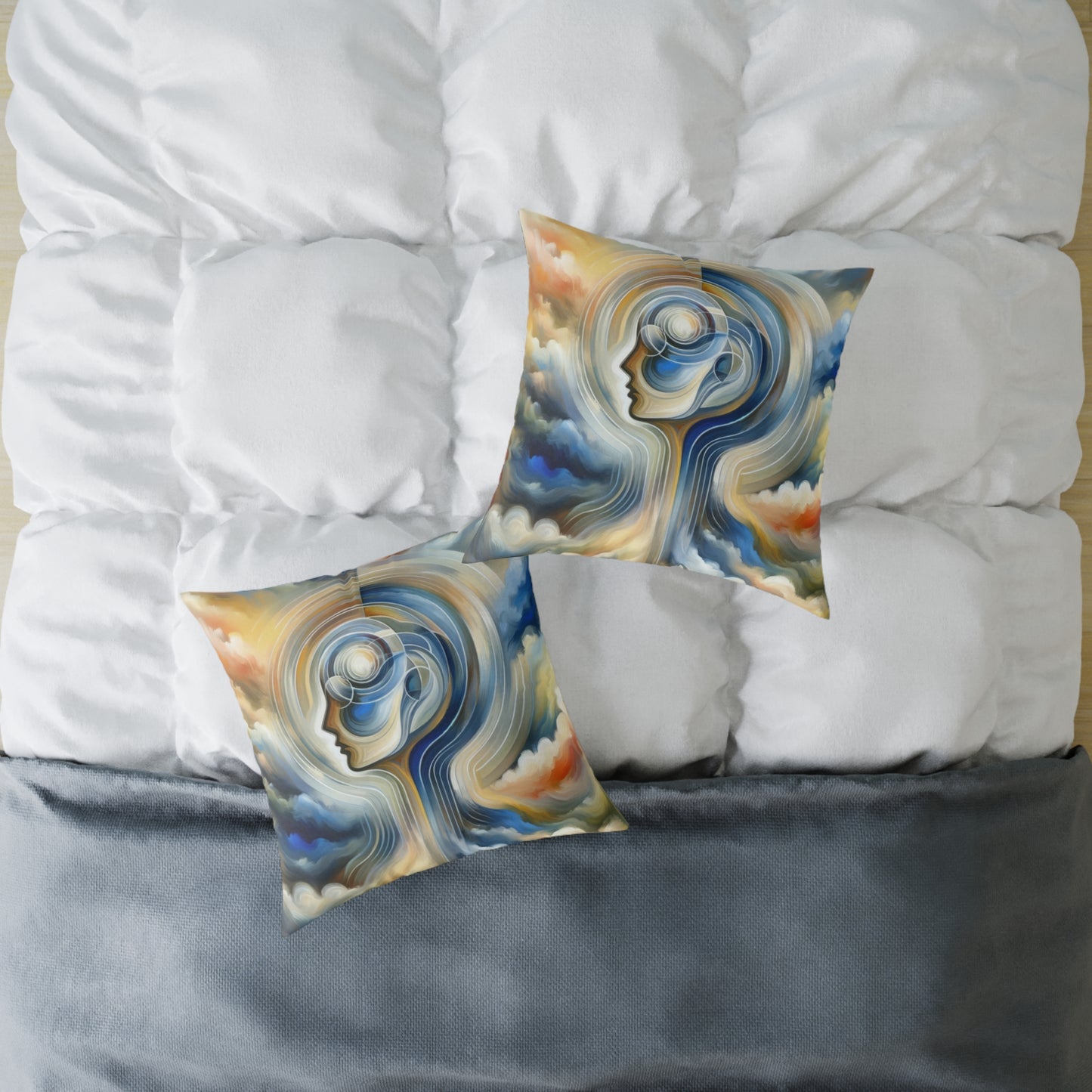 Mindful Unified Awakening Spun Polyester Pillow